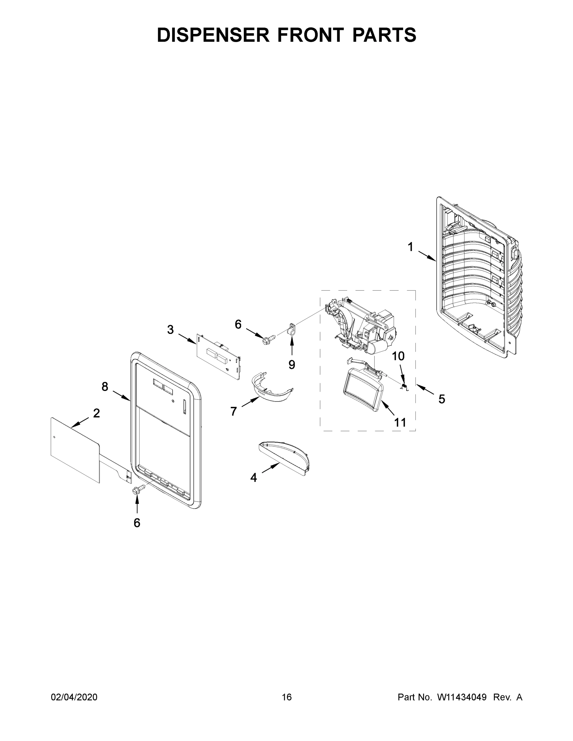 09 - DISPENSER FRONT PARTS