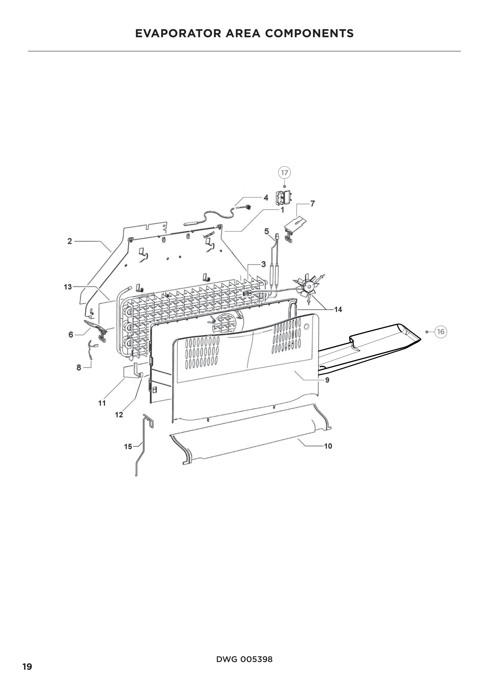 EVAPORATOR AREA COMPONENTS