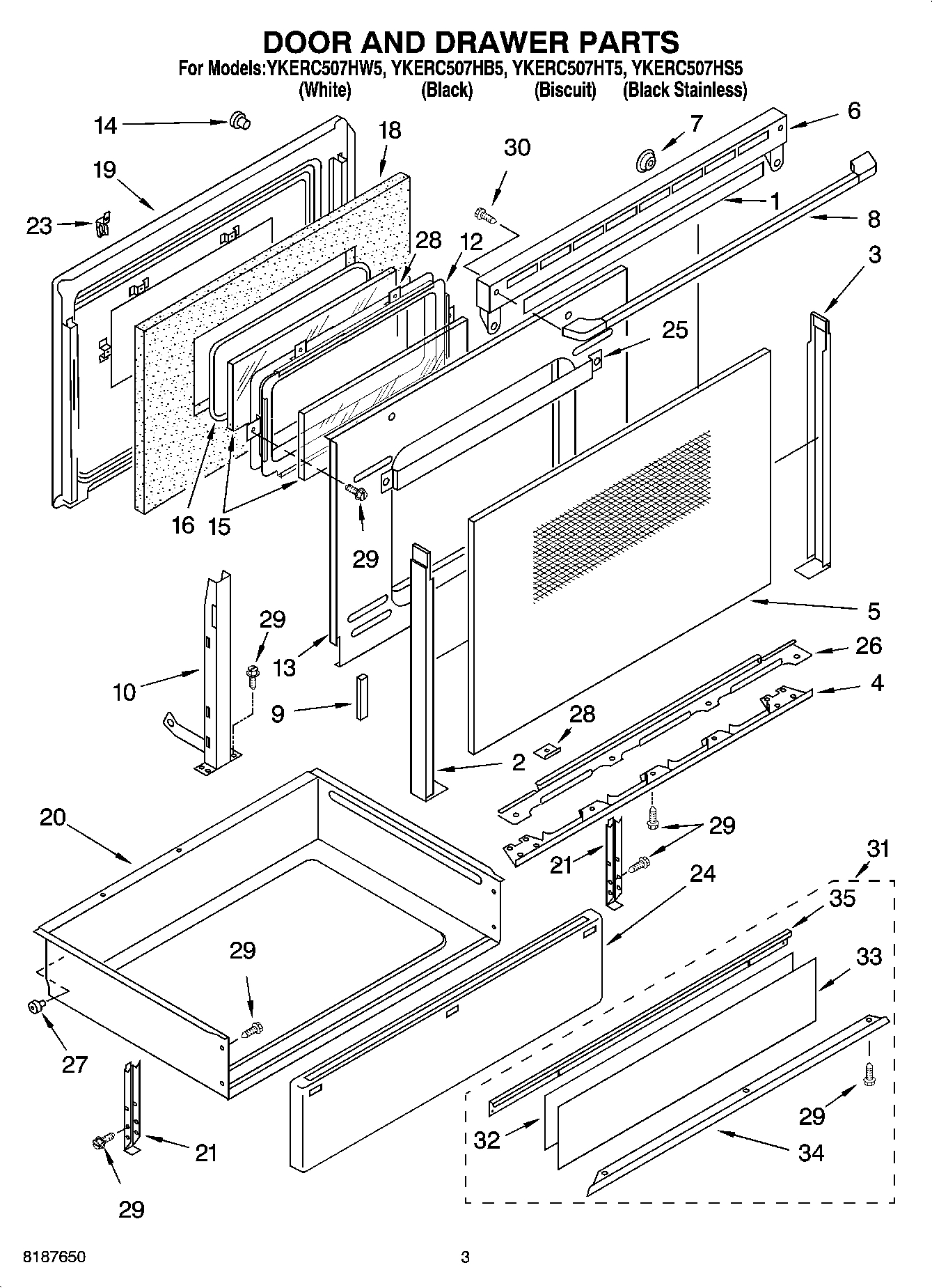 03 - DOOR AND DRAWER PARTS