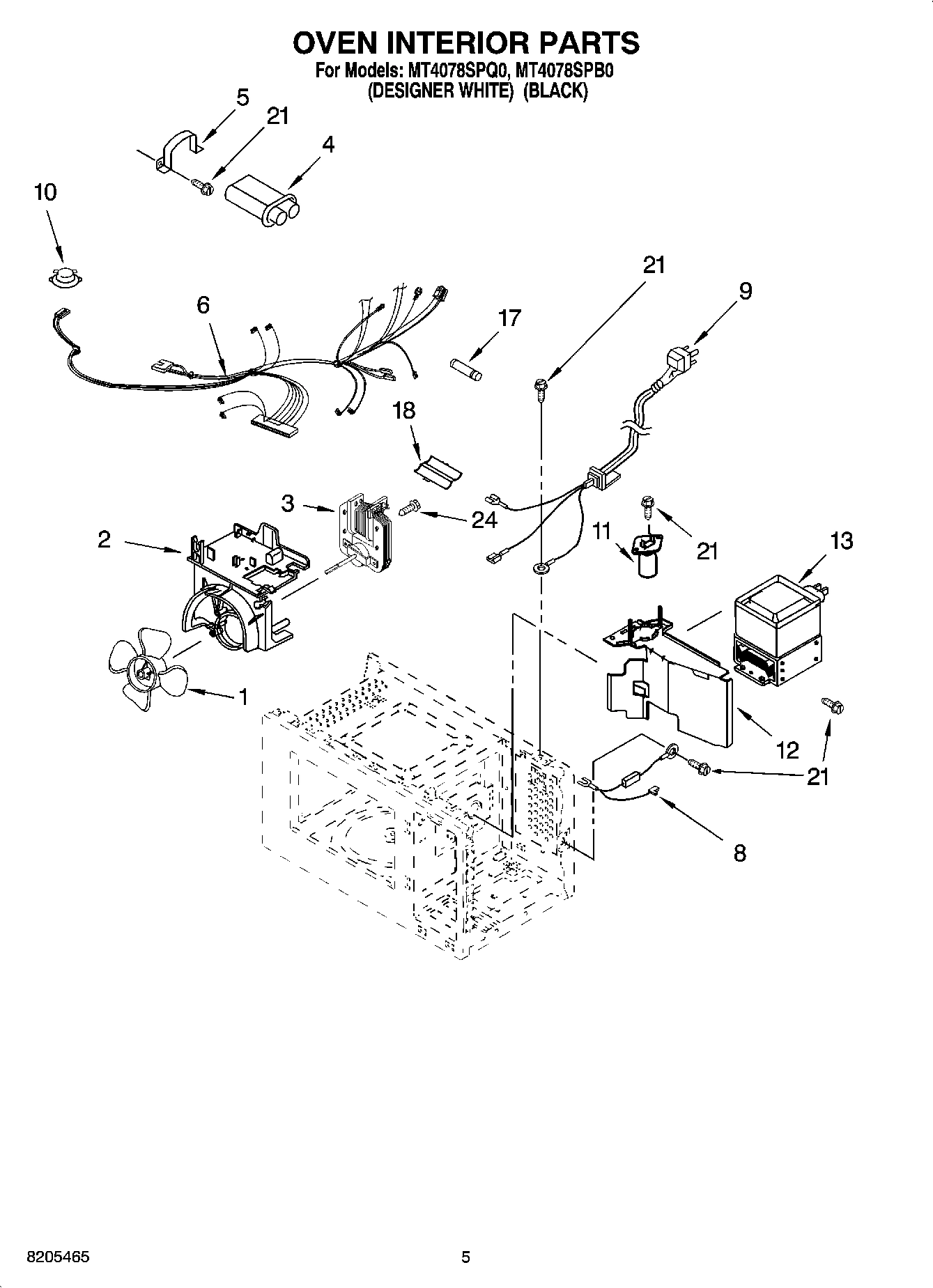 05 - OVEN INTERIOR PARTS