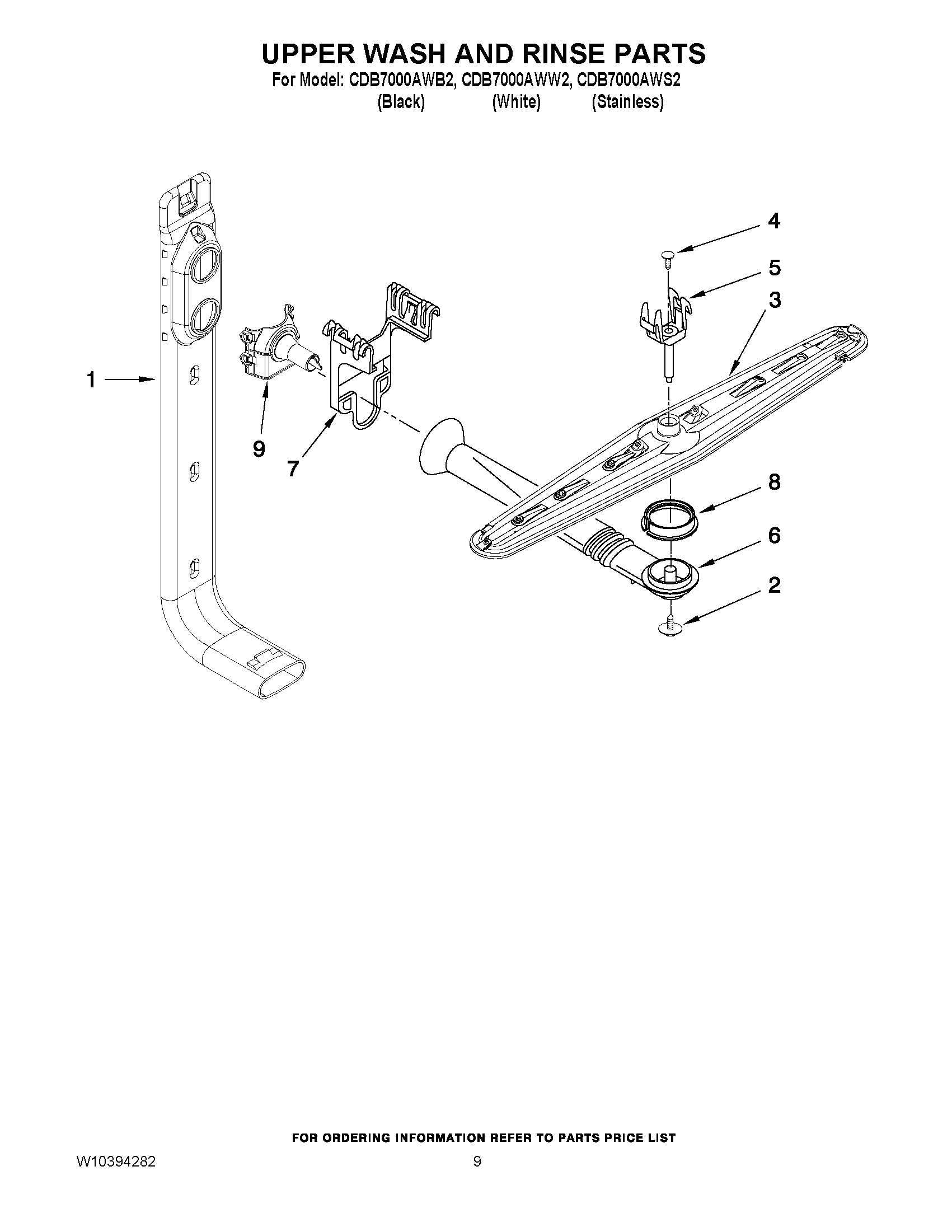 07 - UPPER WASH AND RINSE PARTS