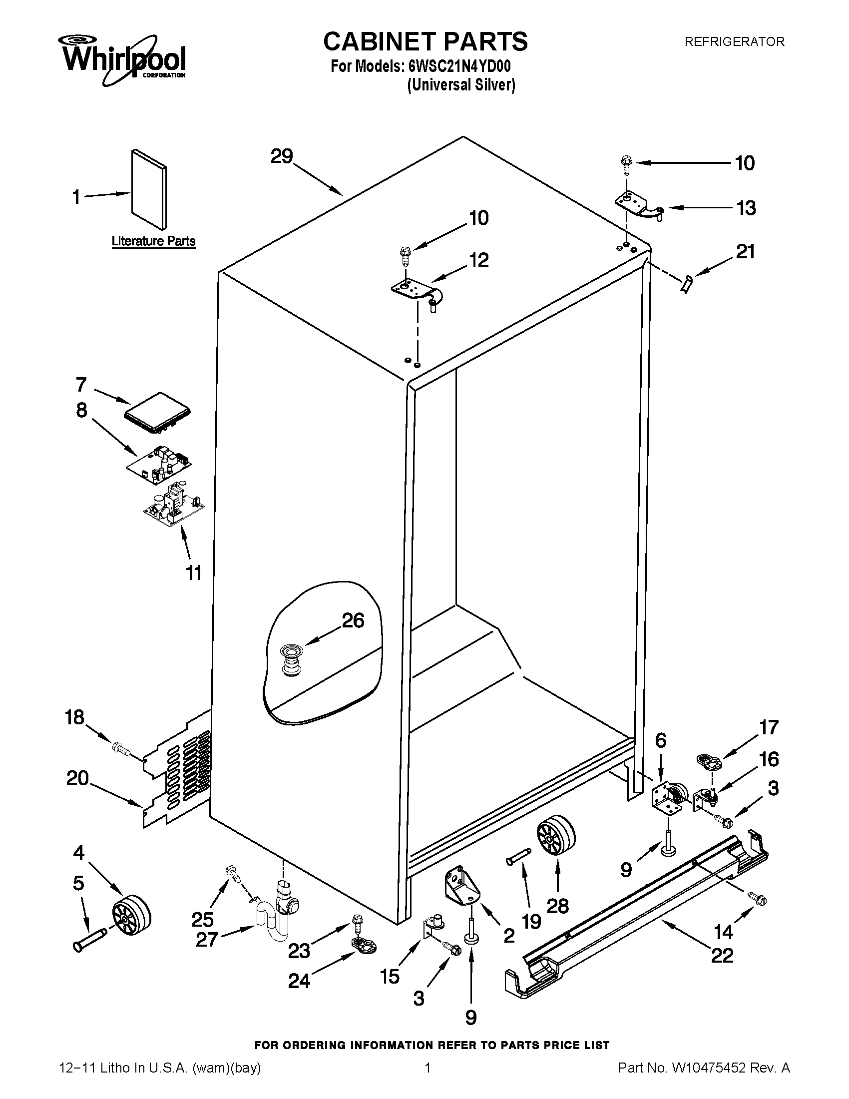 01 - CABINET PARTS