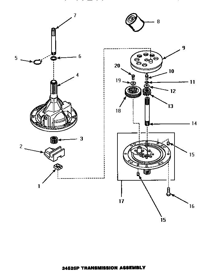 01 - 34526P TRANSMISSION ASSY