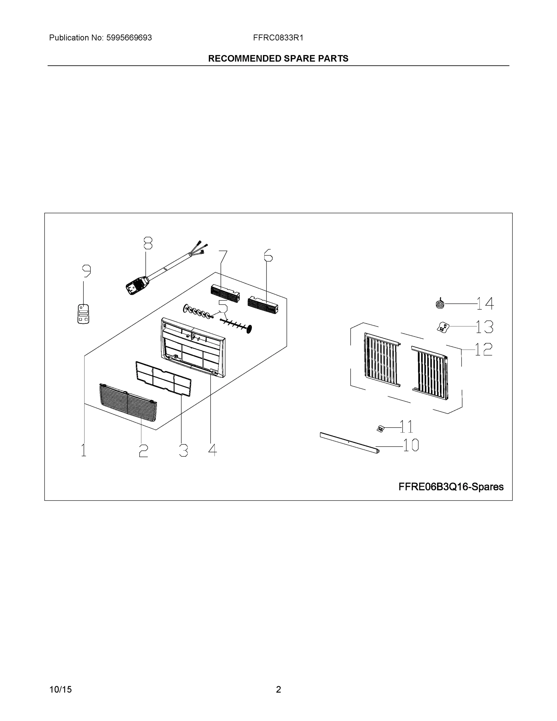 02 - RECOMMENDED SPARE PARTS