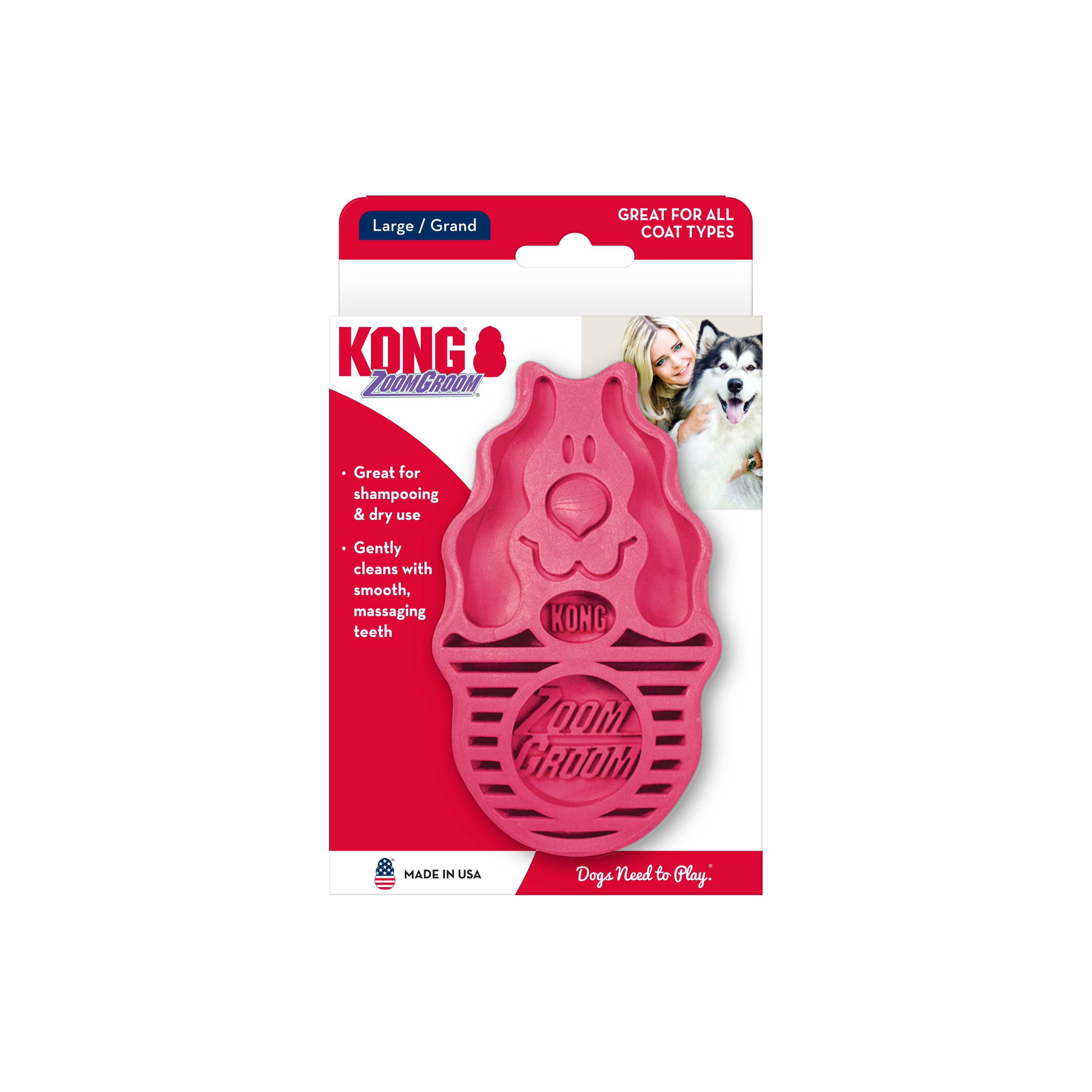 ZoomGroom Raspberry KONG Company