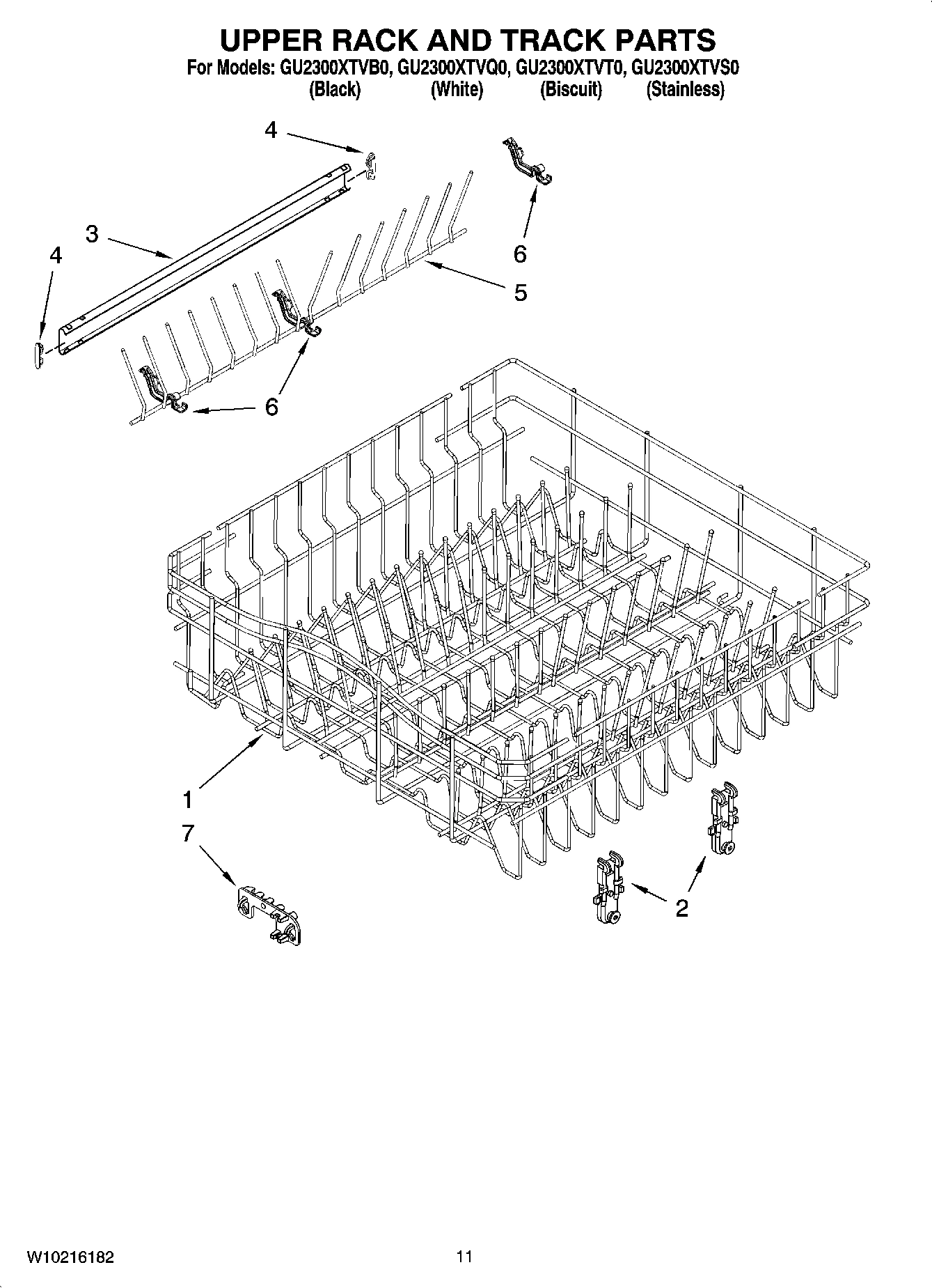 09 - UPPER RACK AND TRACK PARTS
