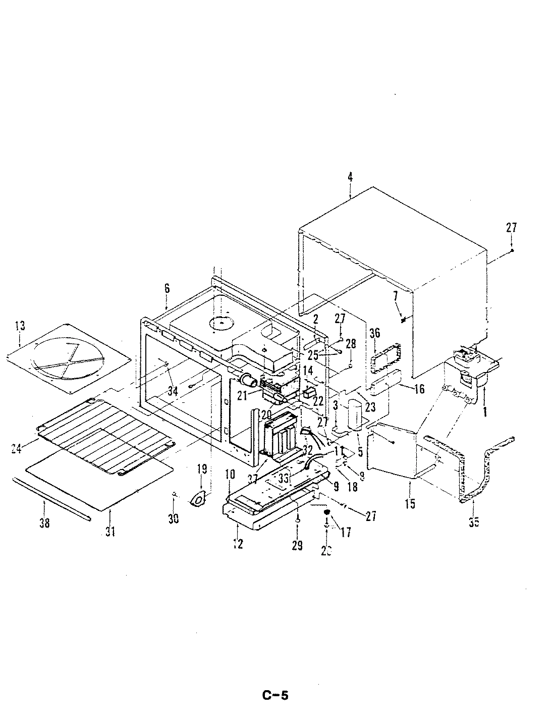 01 - BASE/ENCLOSURE PARTS/COOLING SYSTEM