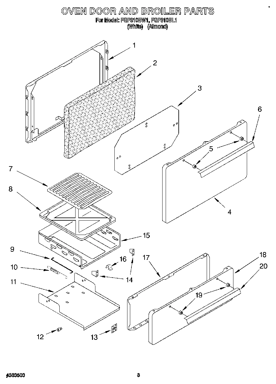02 - OVEN DOOR AND BROILER