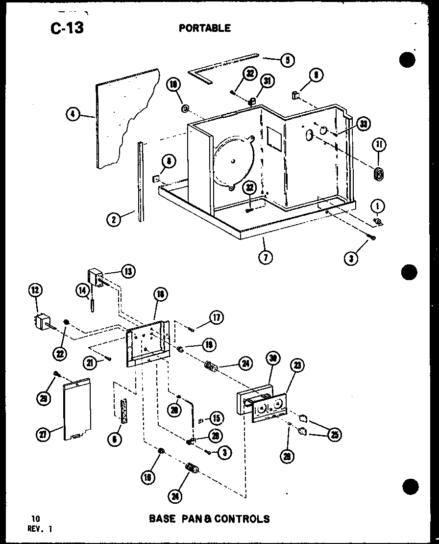 01 - PORTABLE BASE PAN & CONTROLS