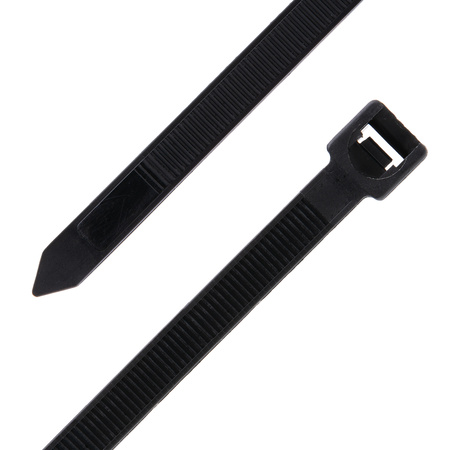 6 Inch Black Miniature Nylon Cable Tie - 100 Pack