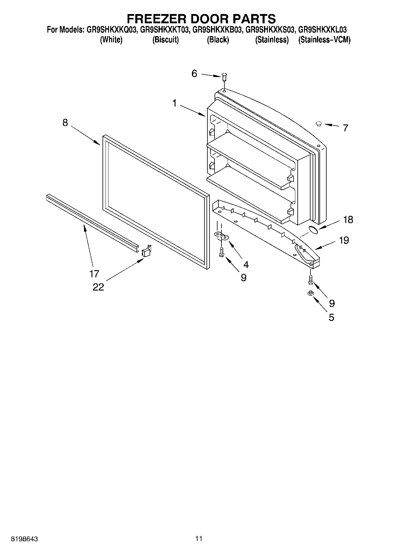 06 - FREEZER DOOR PARTS, OPTIONAL PARTS