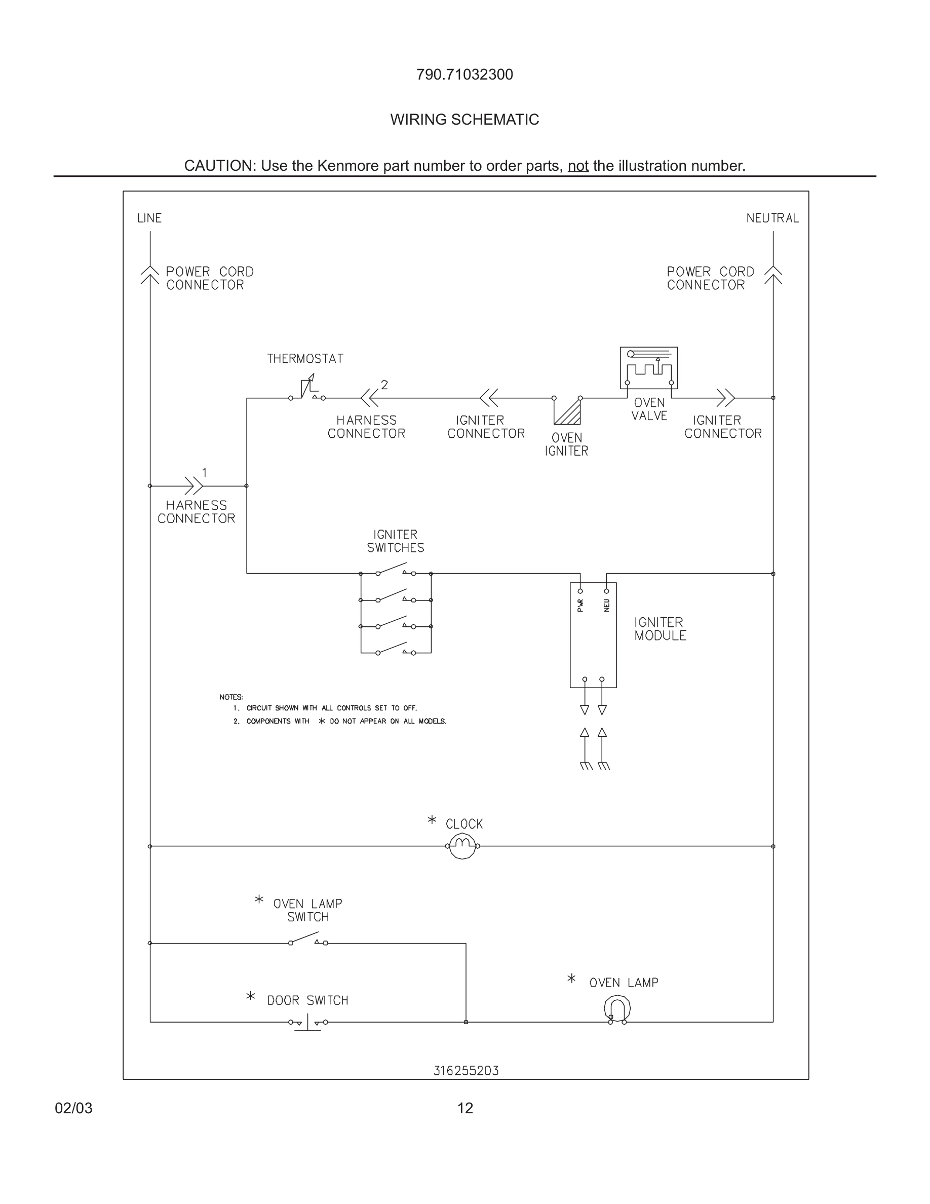 12 - WIRING SCHEMATIC