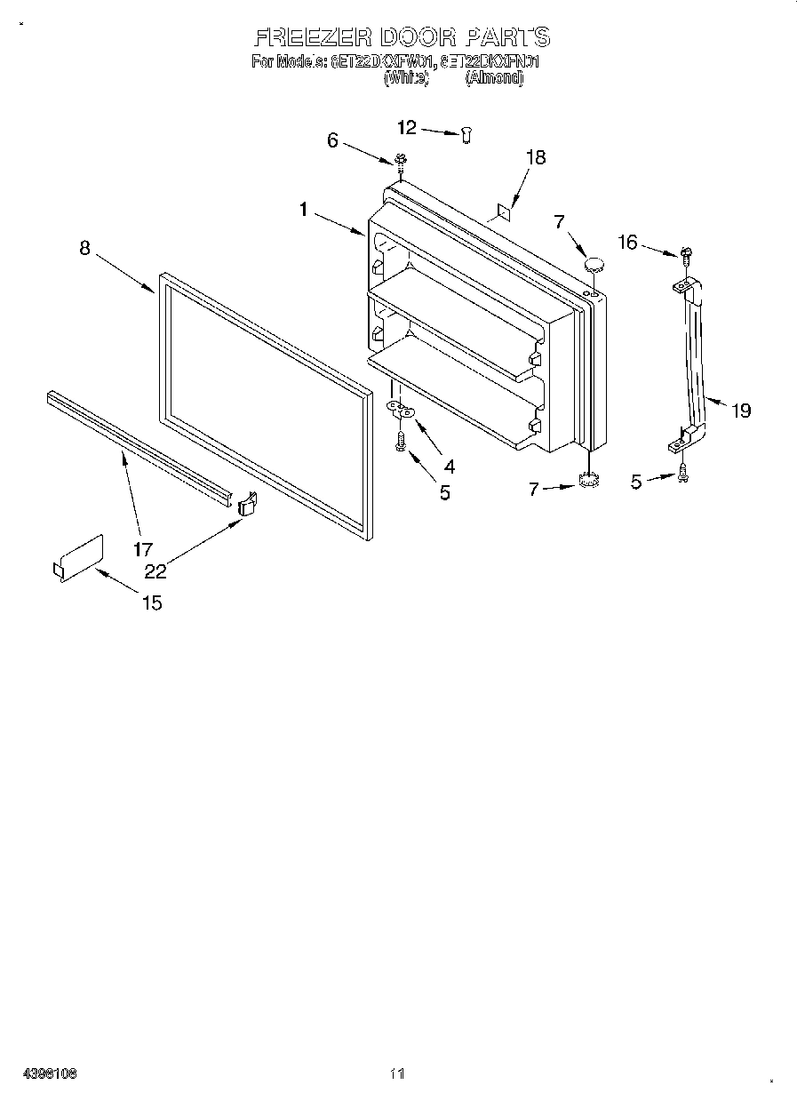 06 - FREEZER DOOR, LIT/OPTIONAL