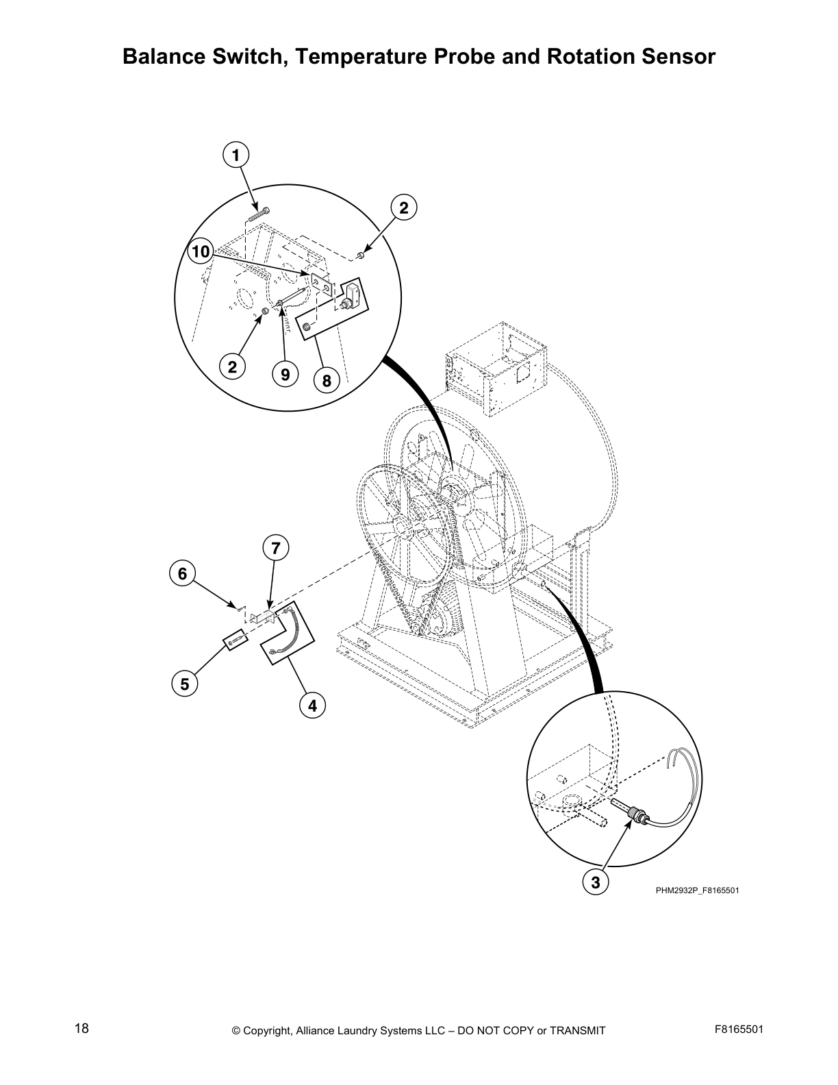 Balance Switch, Temperature Probe and Rotation Sensor