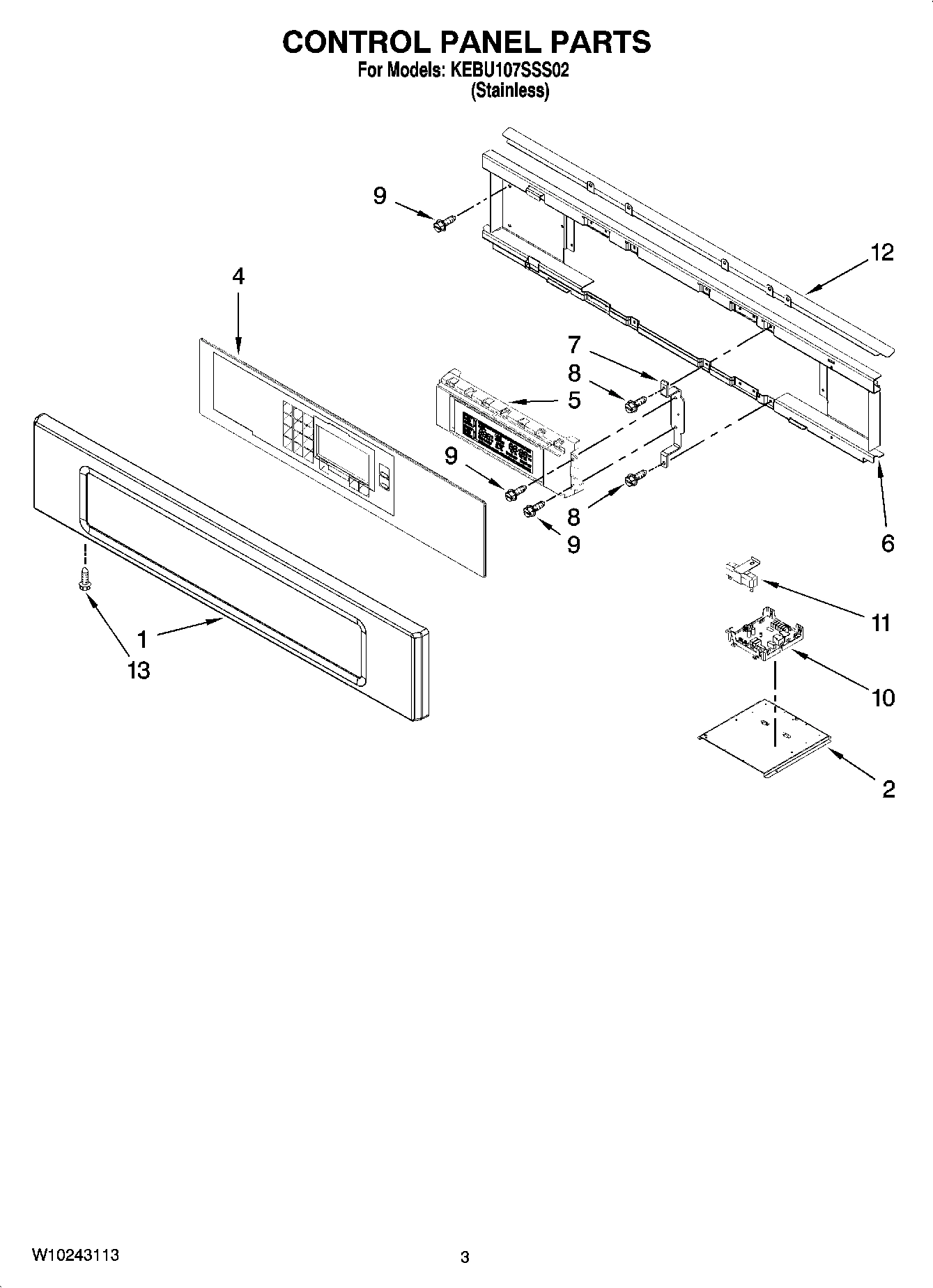 02 - CONTROL PANEL PARTS