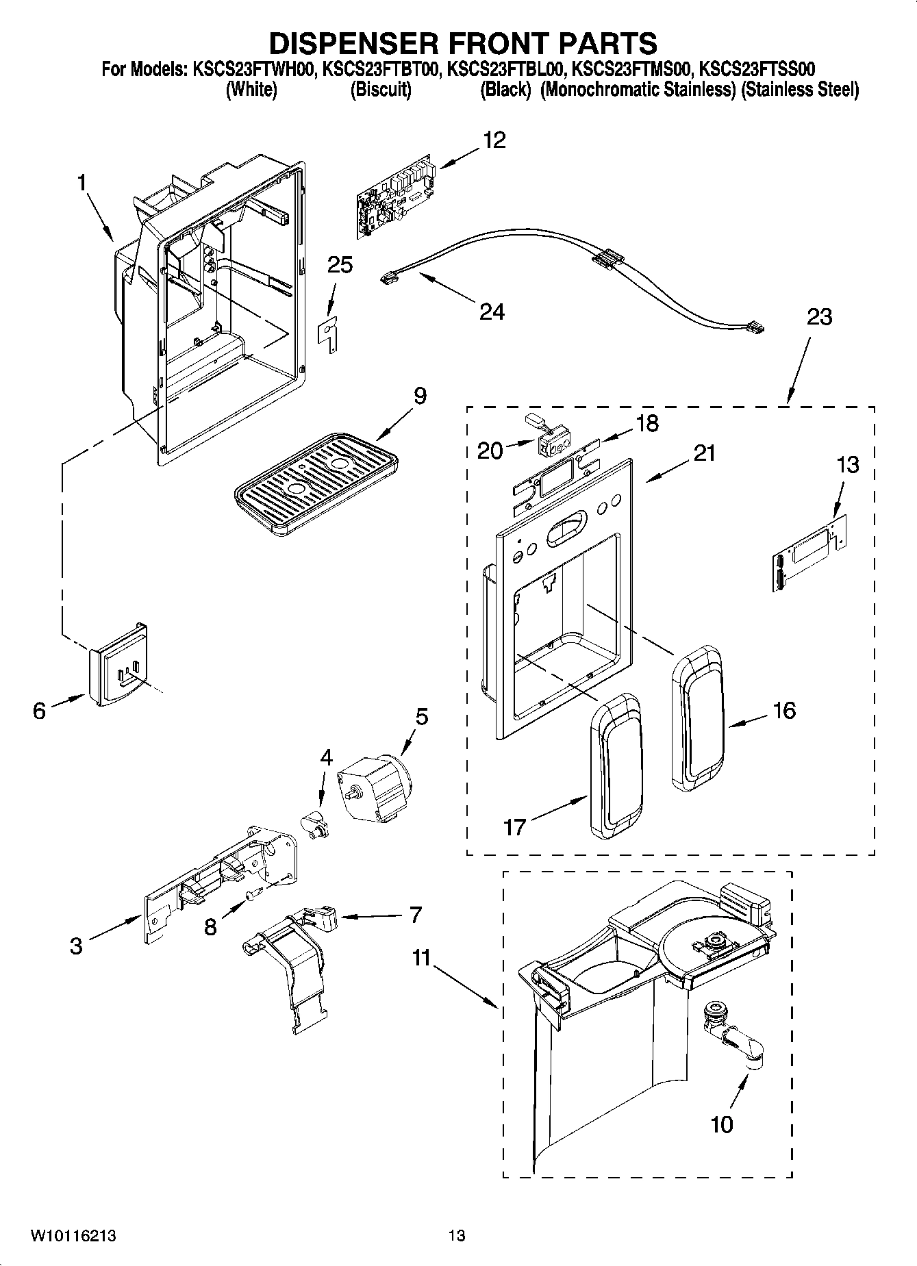 08 - DISPENSER FRONT PARTS