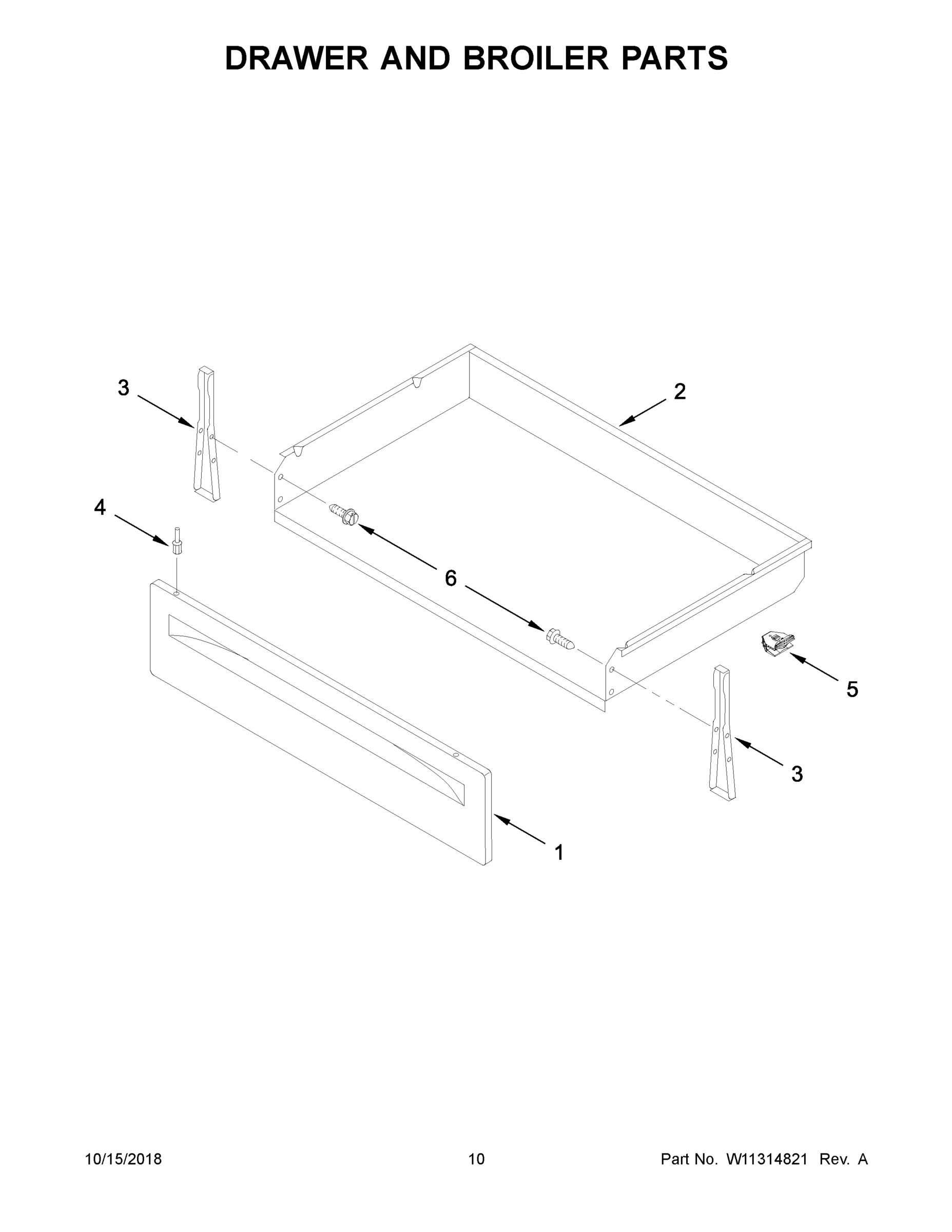 06 - DRAWER AND BROILER PARTS