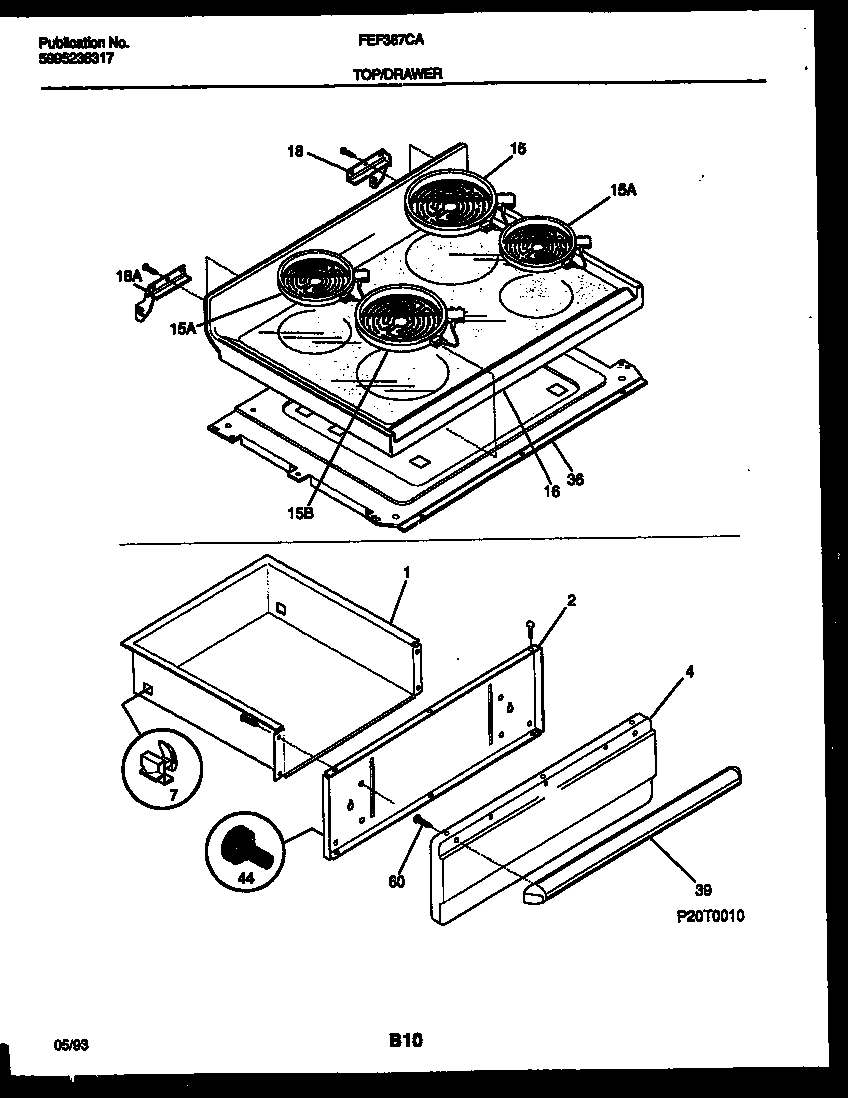 04 - COOKTOP AND DRAWER PARTS