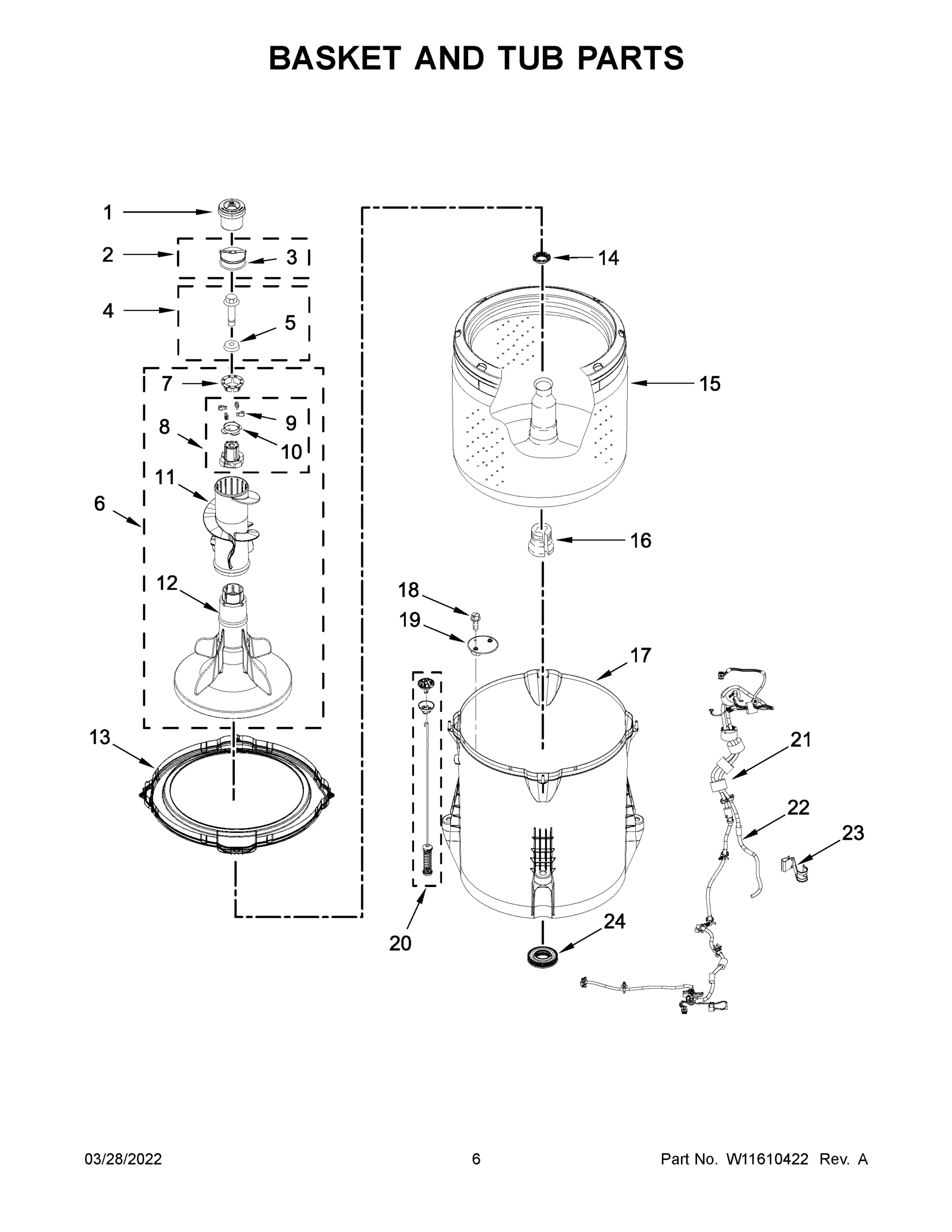04 - BASKET AND TUB PARTS