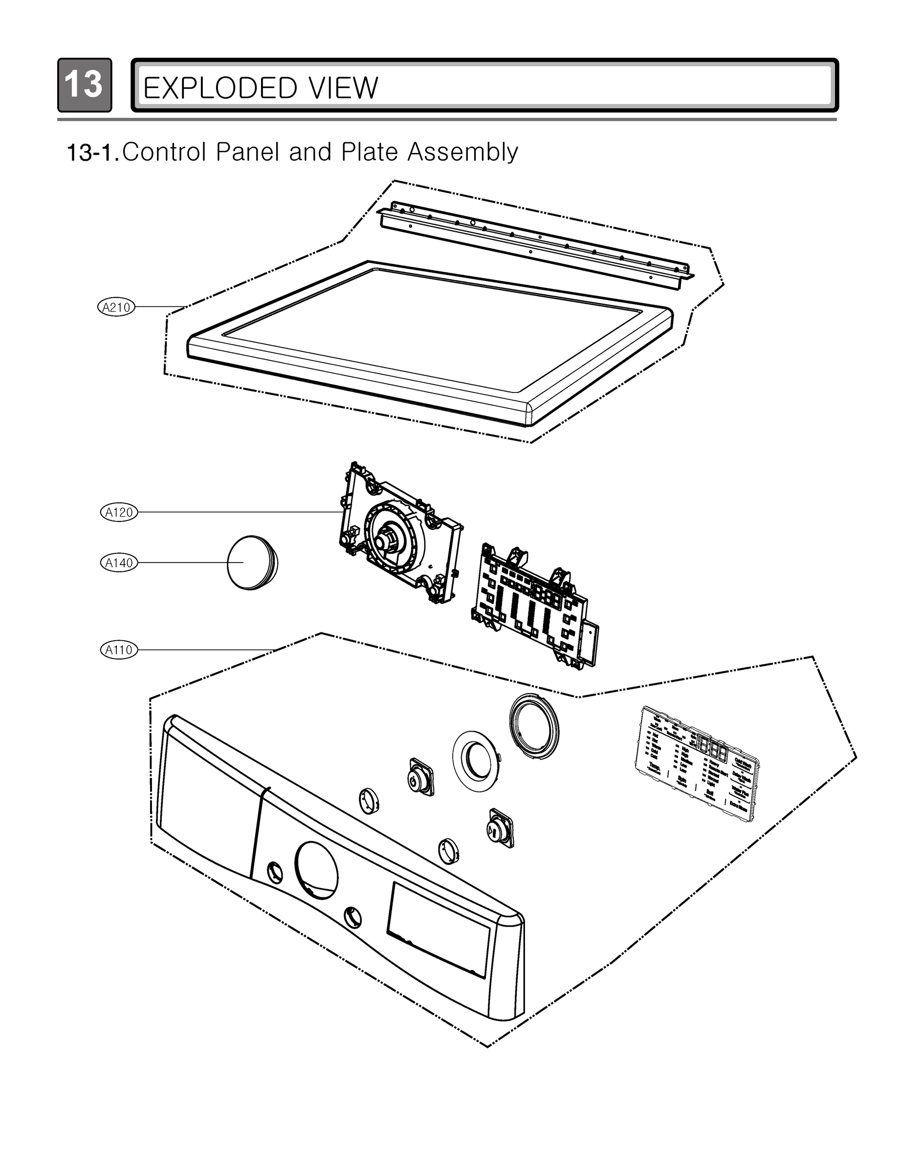 CONTROL PANEL AND PLATE ASSEMBLY