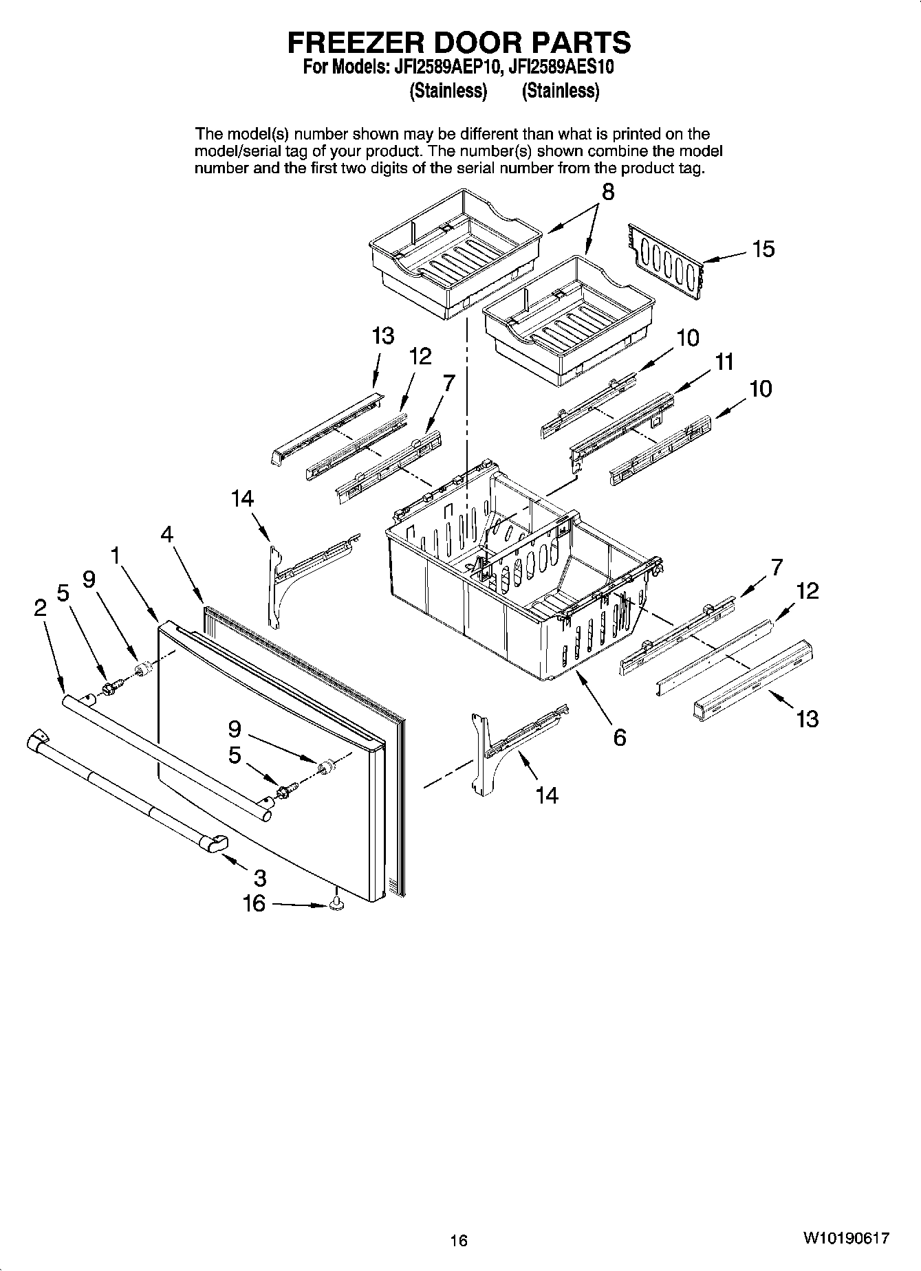 09 - FREEZER DOOR PARTS