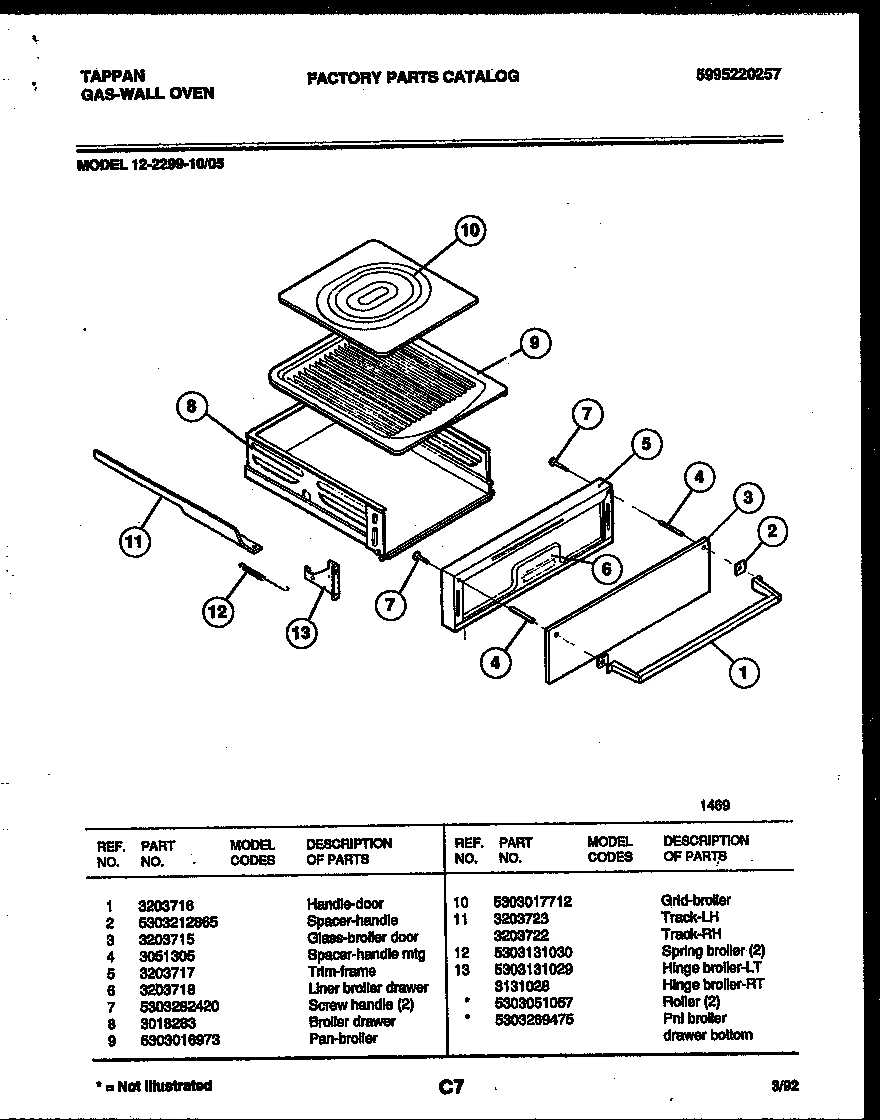 05 - BROILER DRAWER PARTS