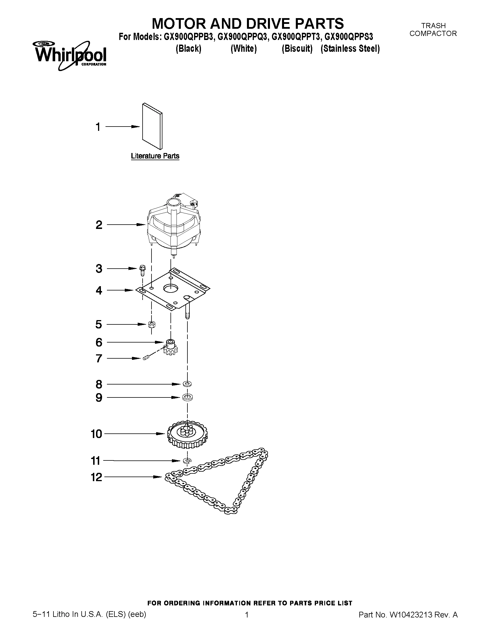 01 - MOTOR AND DRIVE PARTS