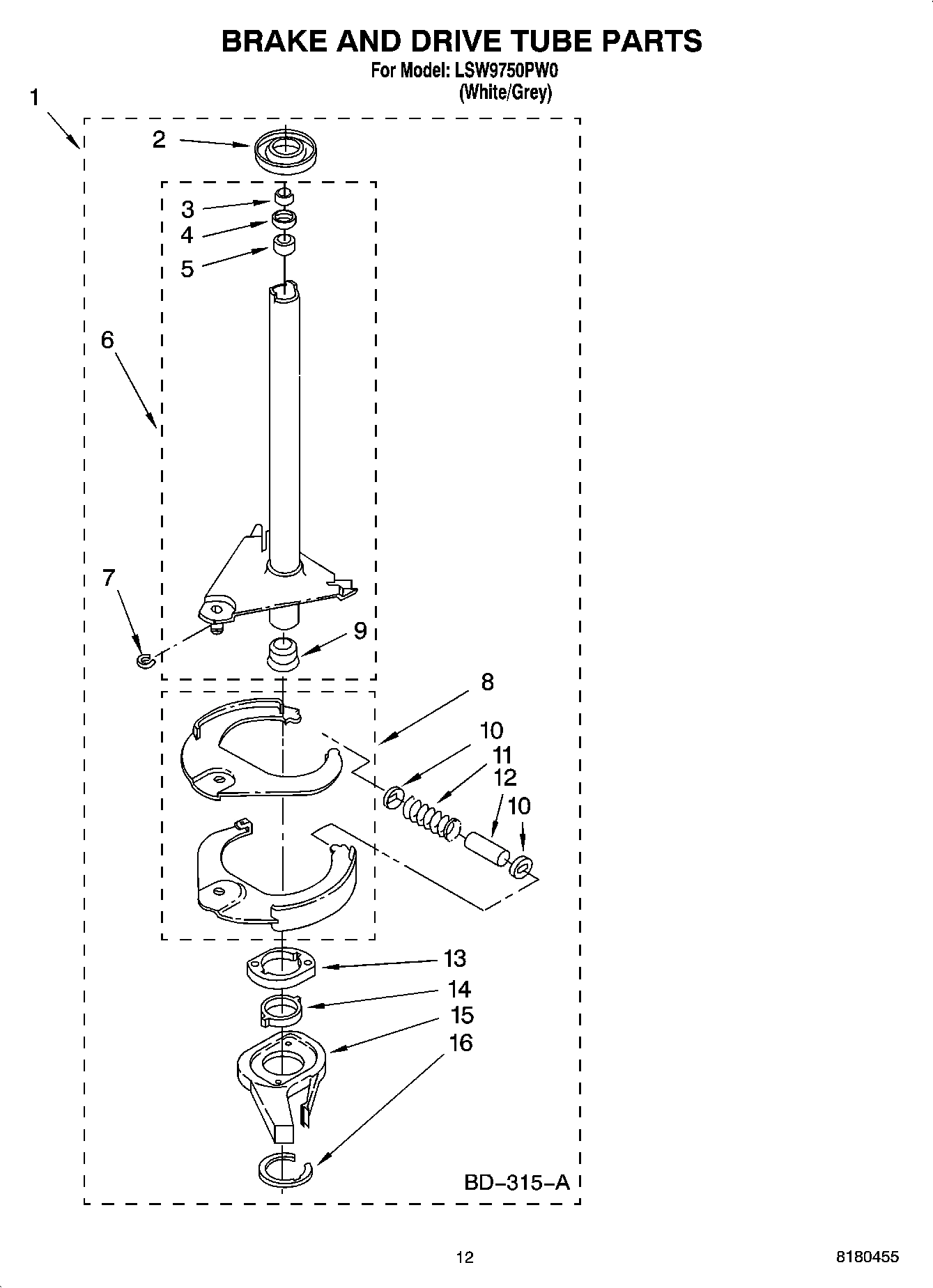 08 - BRAKE AND DRIVE TUBE PARTS