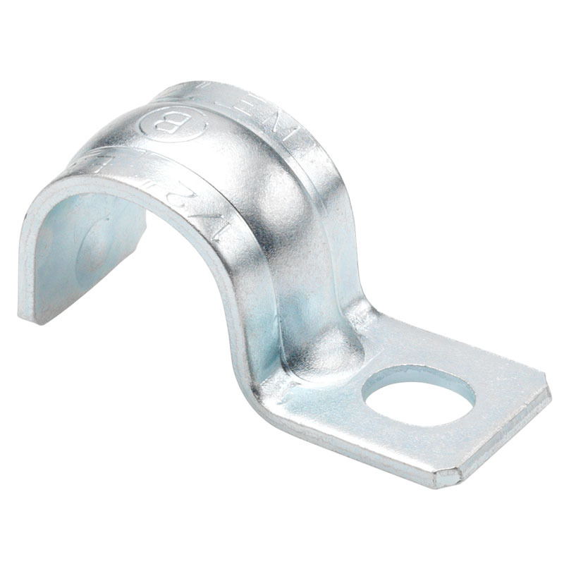 One Hole EMT Pipe Strap 1/2″, Zinc Plated Steel - NSI Industries