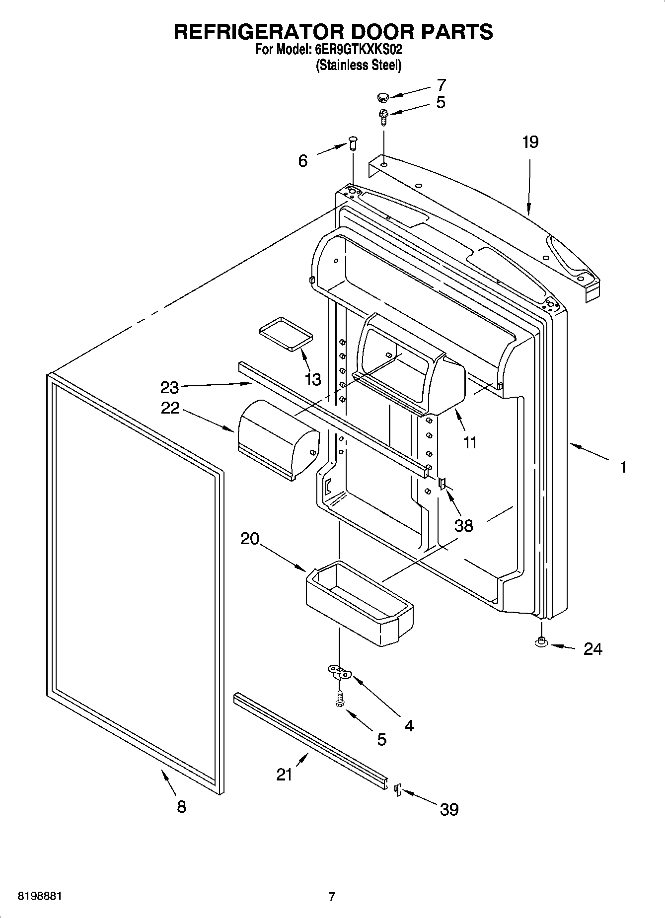 04 - REFRIGERATOR DOOR PARTS
