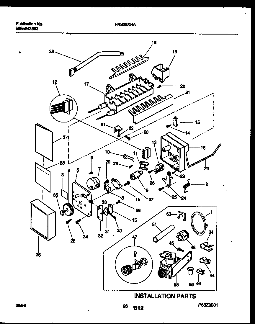 14 - ICE MAKER AND INSTALLATION PARTS