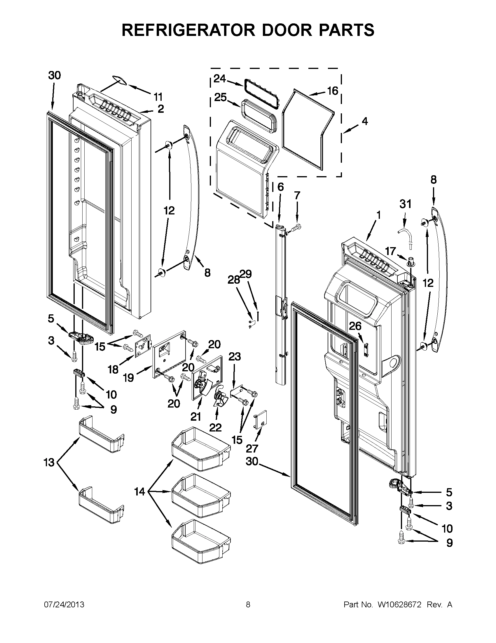04 - REFRIGERATOR DOOR PARTS