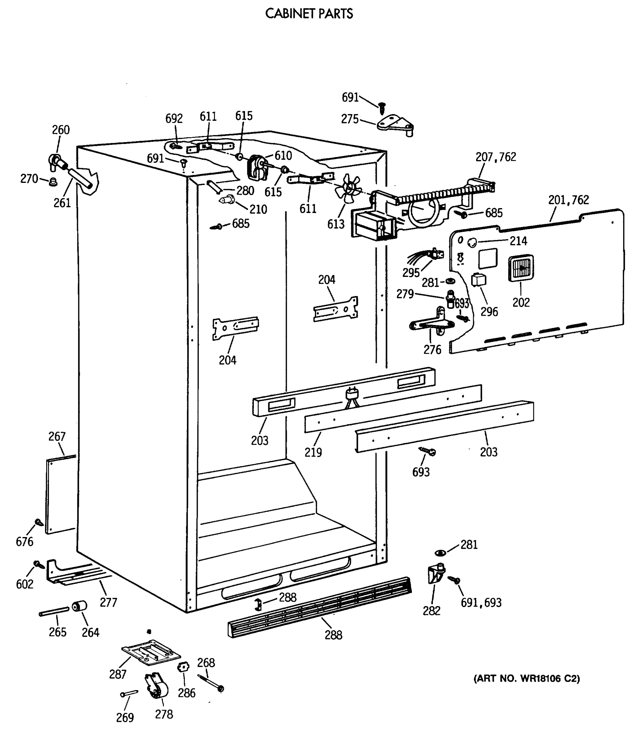 CABINET PARTS