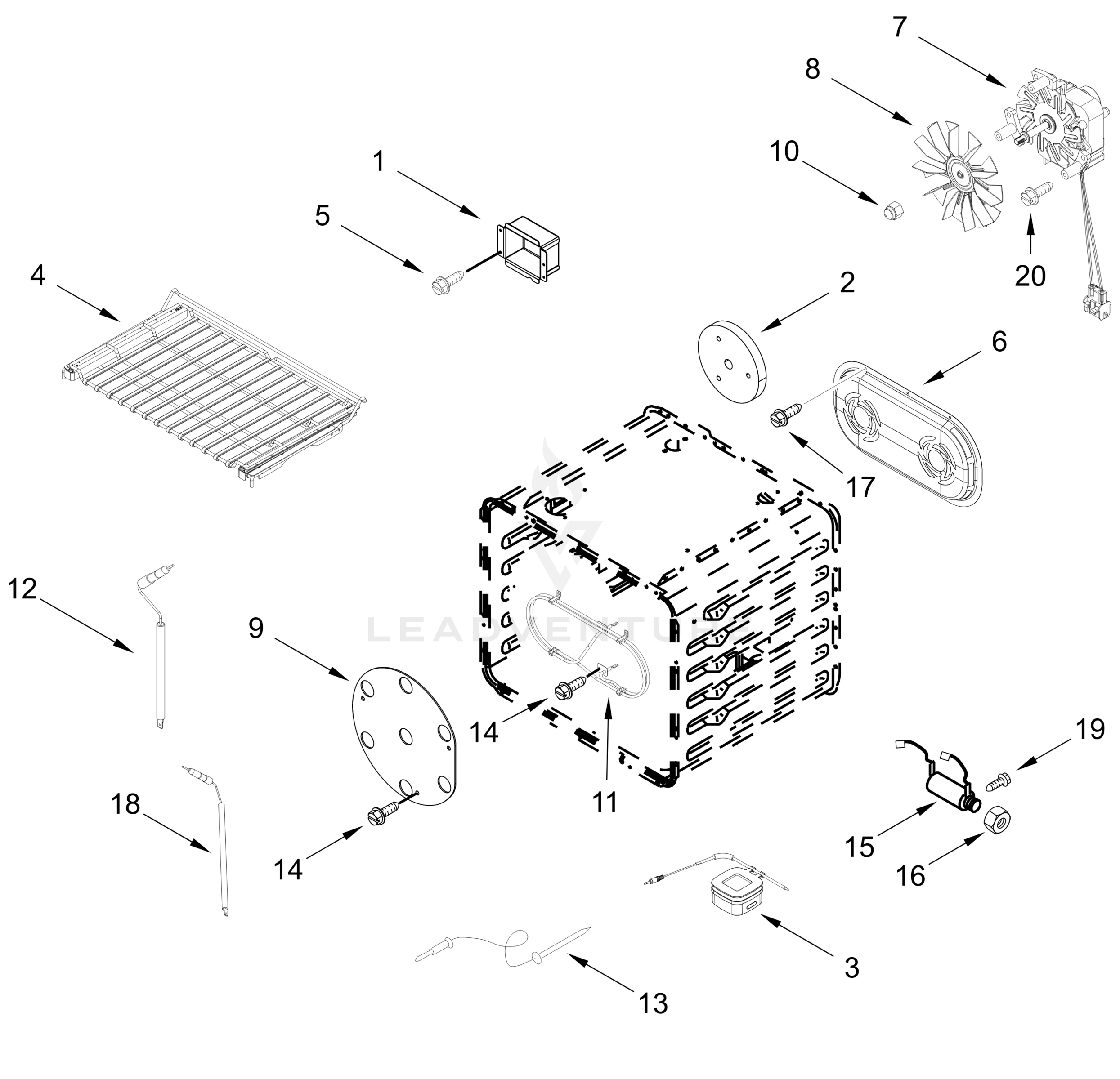 INTERNAL OVEN PARTS (30 In)