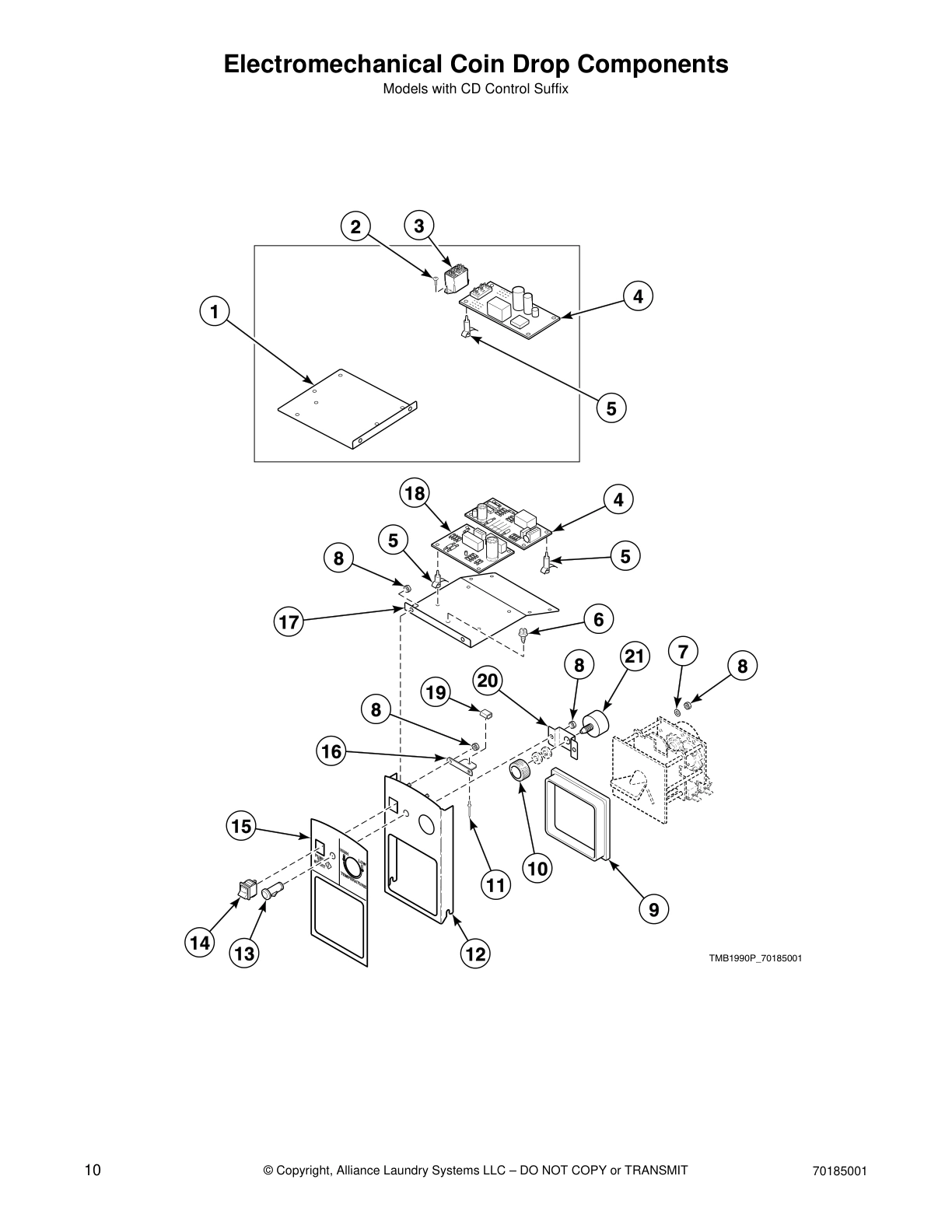 Electromechanical Coin Drop Components