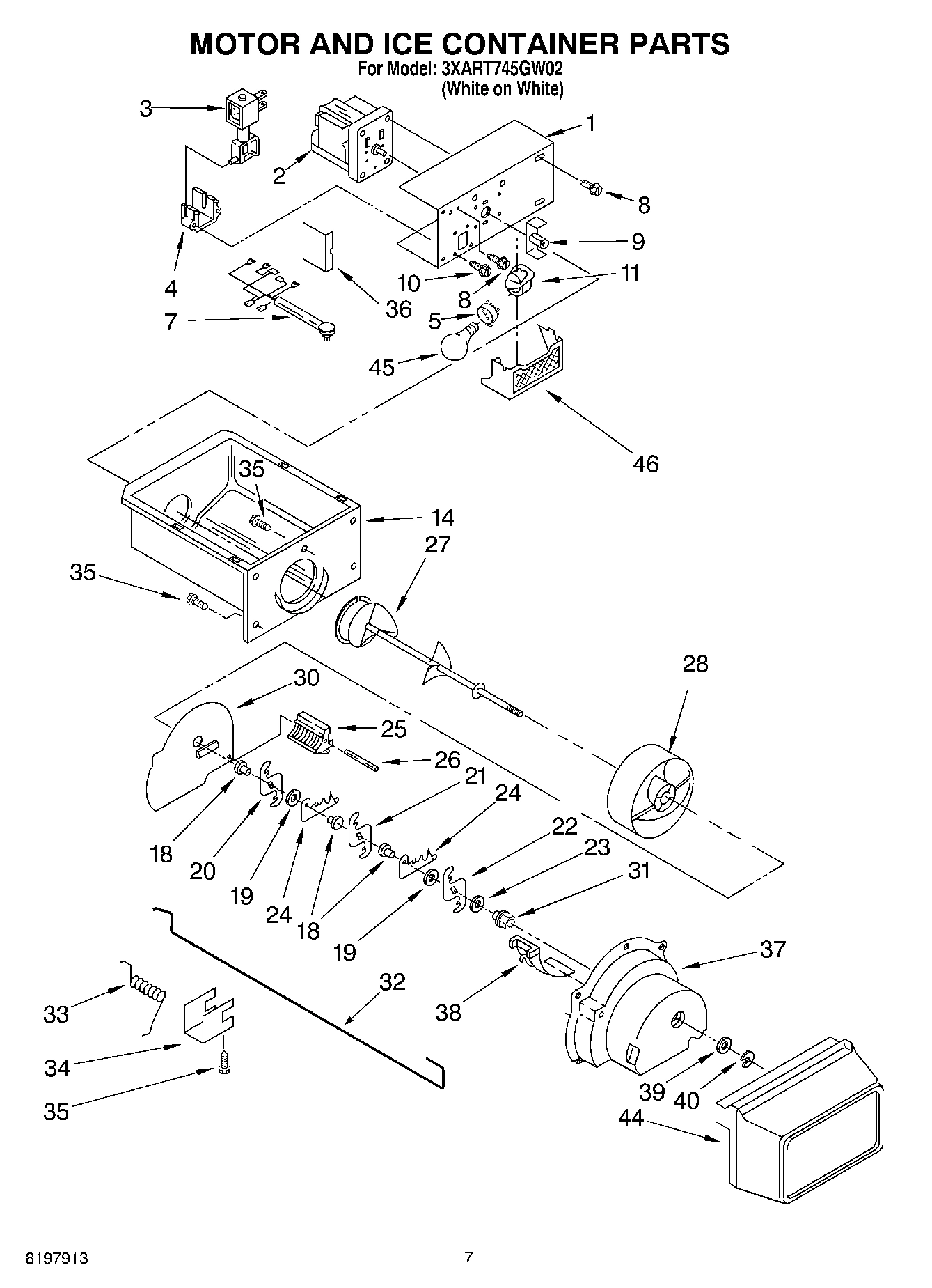 05 - MOTOR AND ICE CONTAINER