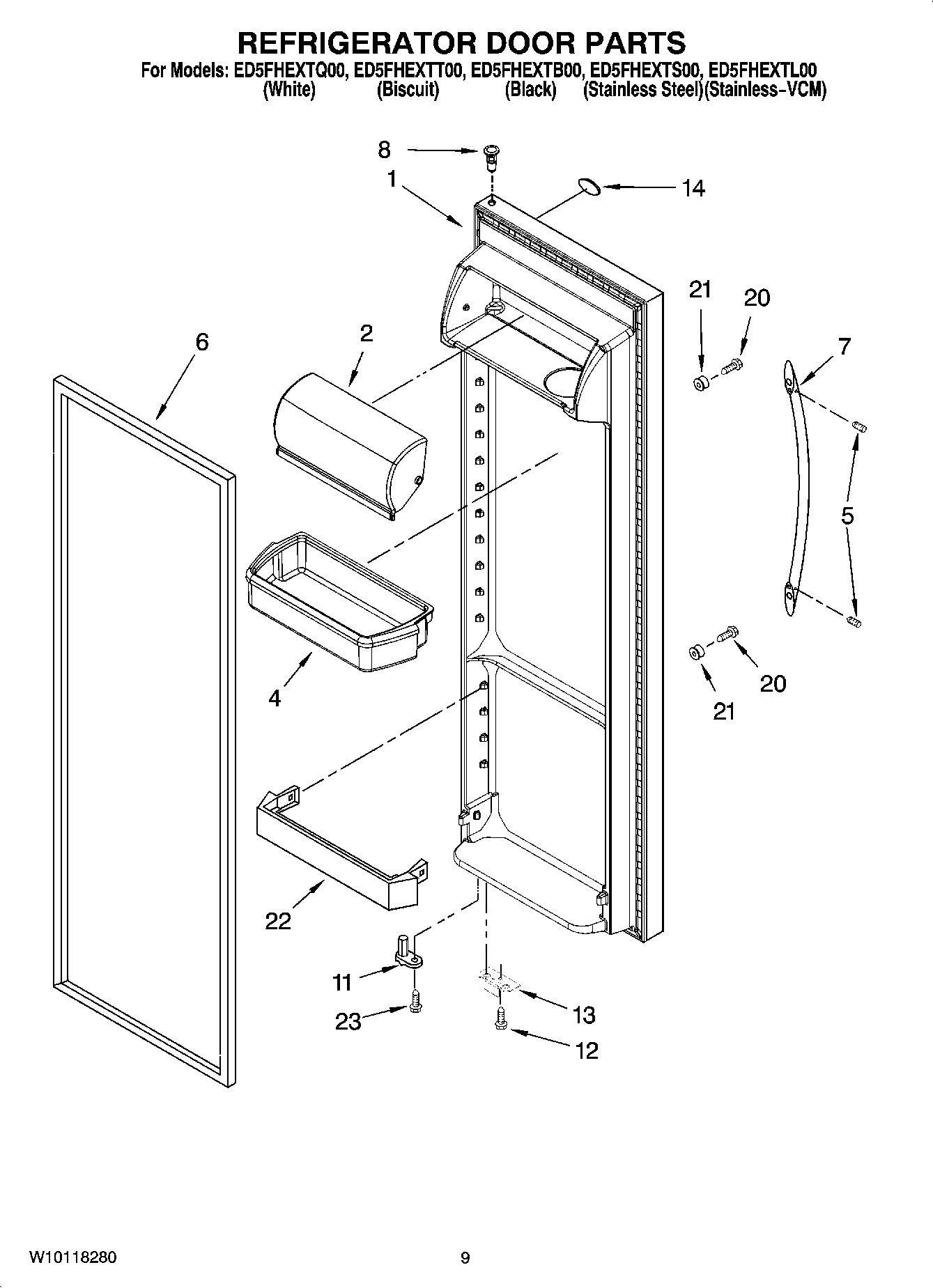 06 - REFRIGERATOR DOOR PARTS