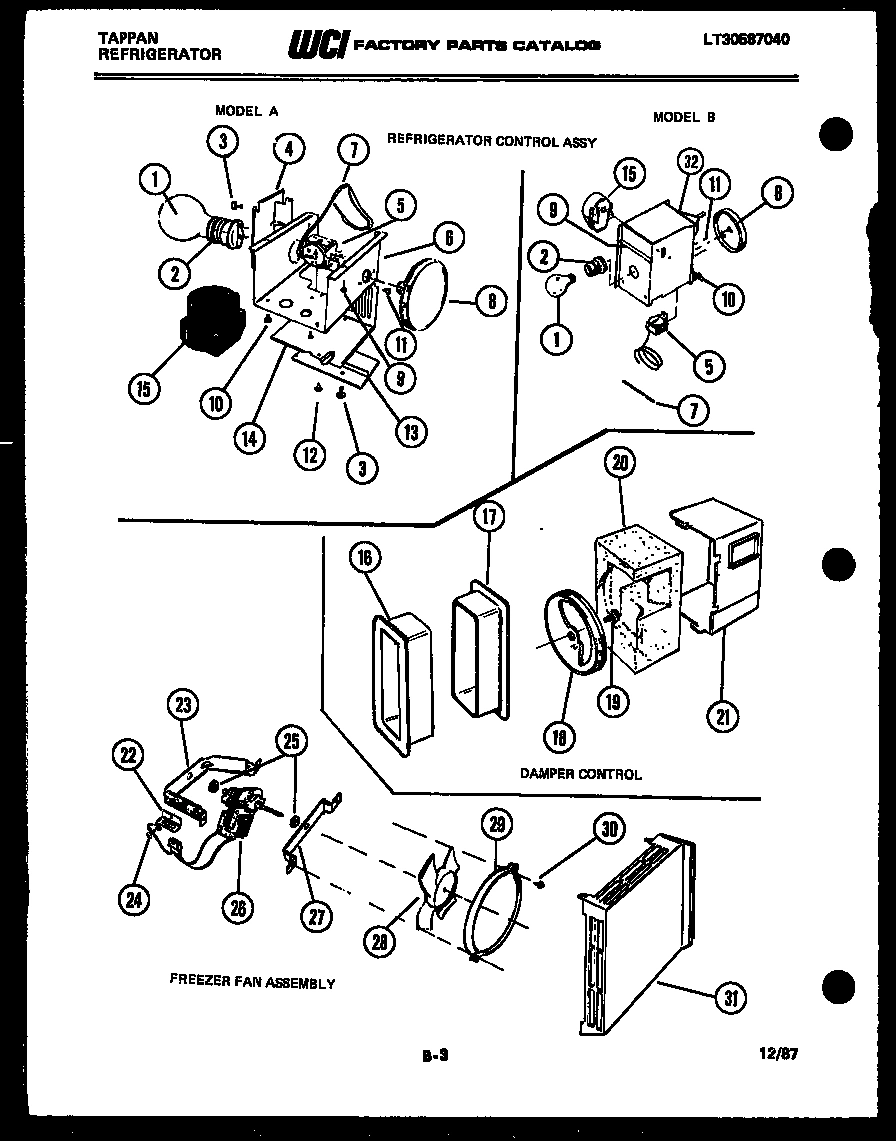 06 - REFRIGERATOR CONTROL ASSEMBLY, DAMP