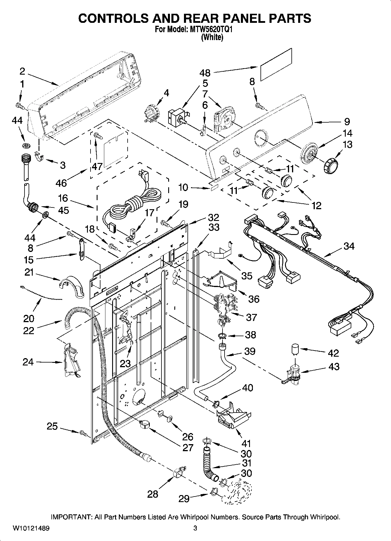 02 - CONTROLS AND REAR PANEL PARTS