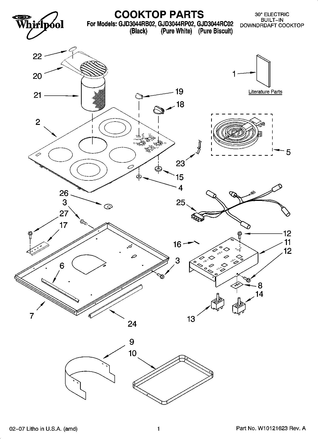 01 - COOKTOP PARTS