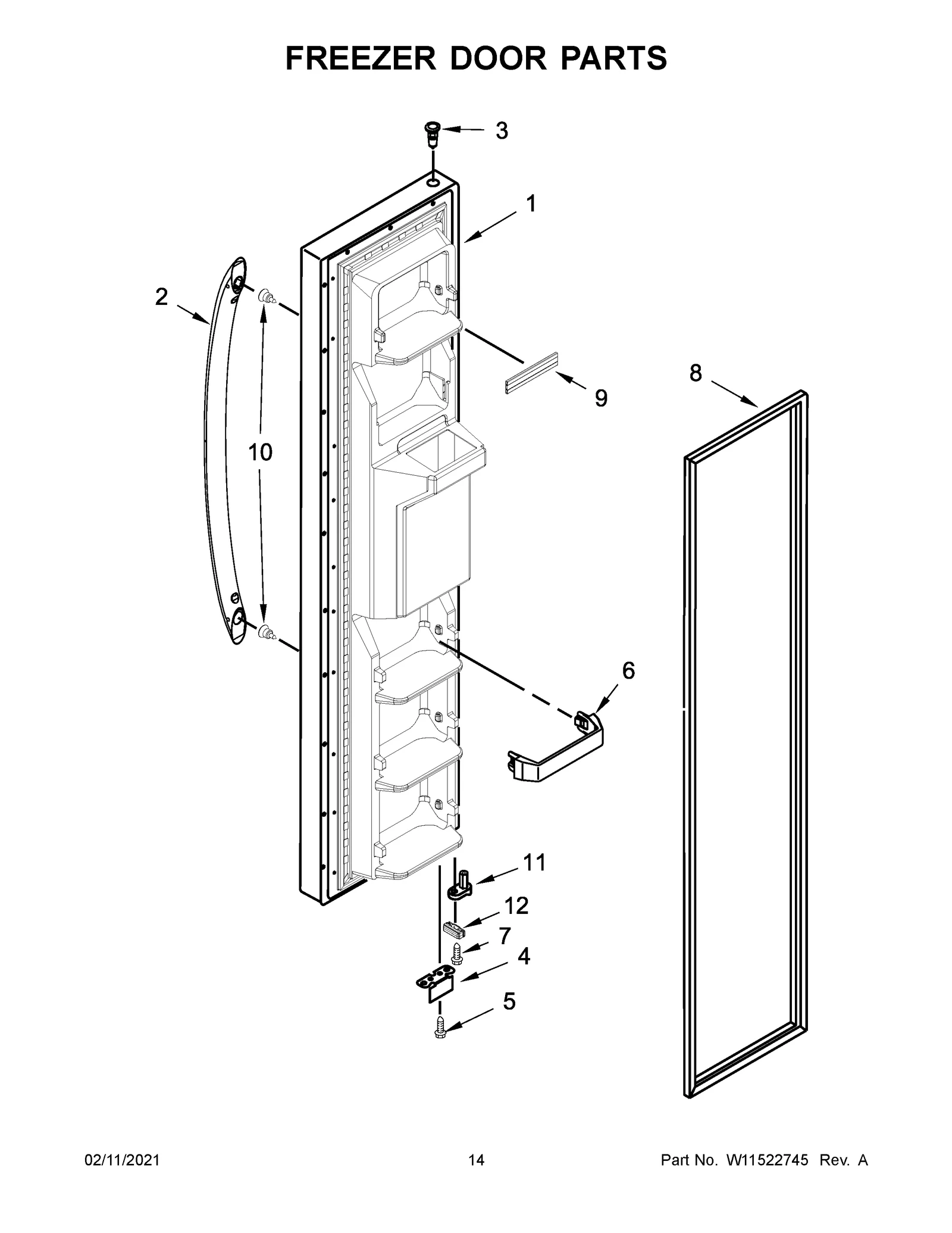 FREEZER DOOR PARTS