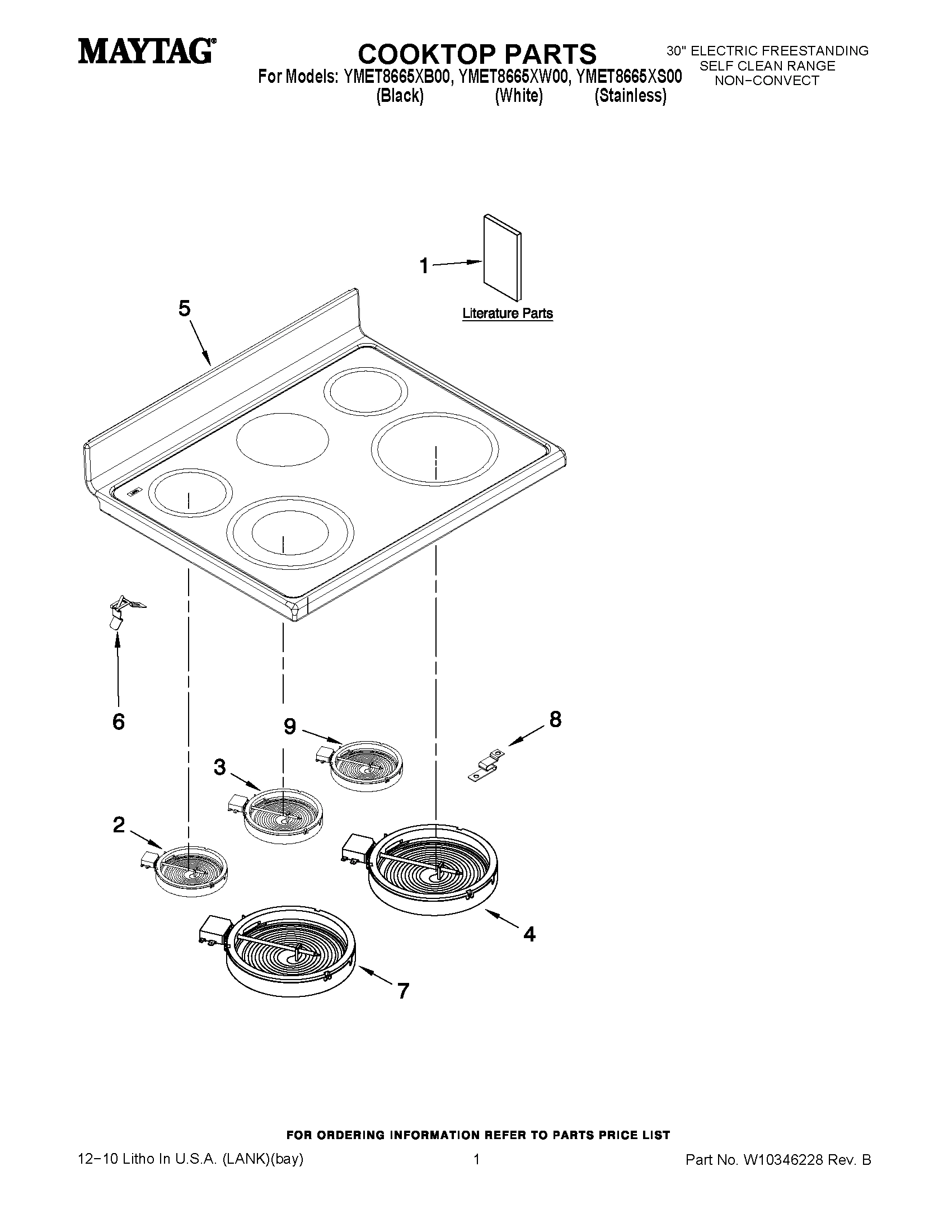 01 - COOKTOP PARTS