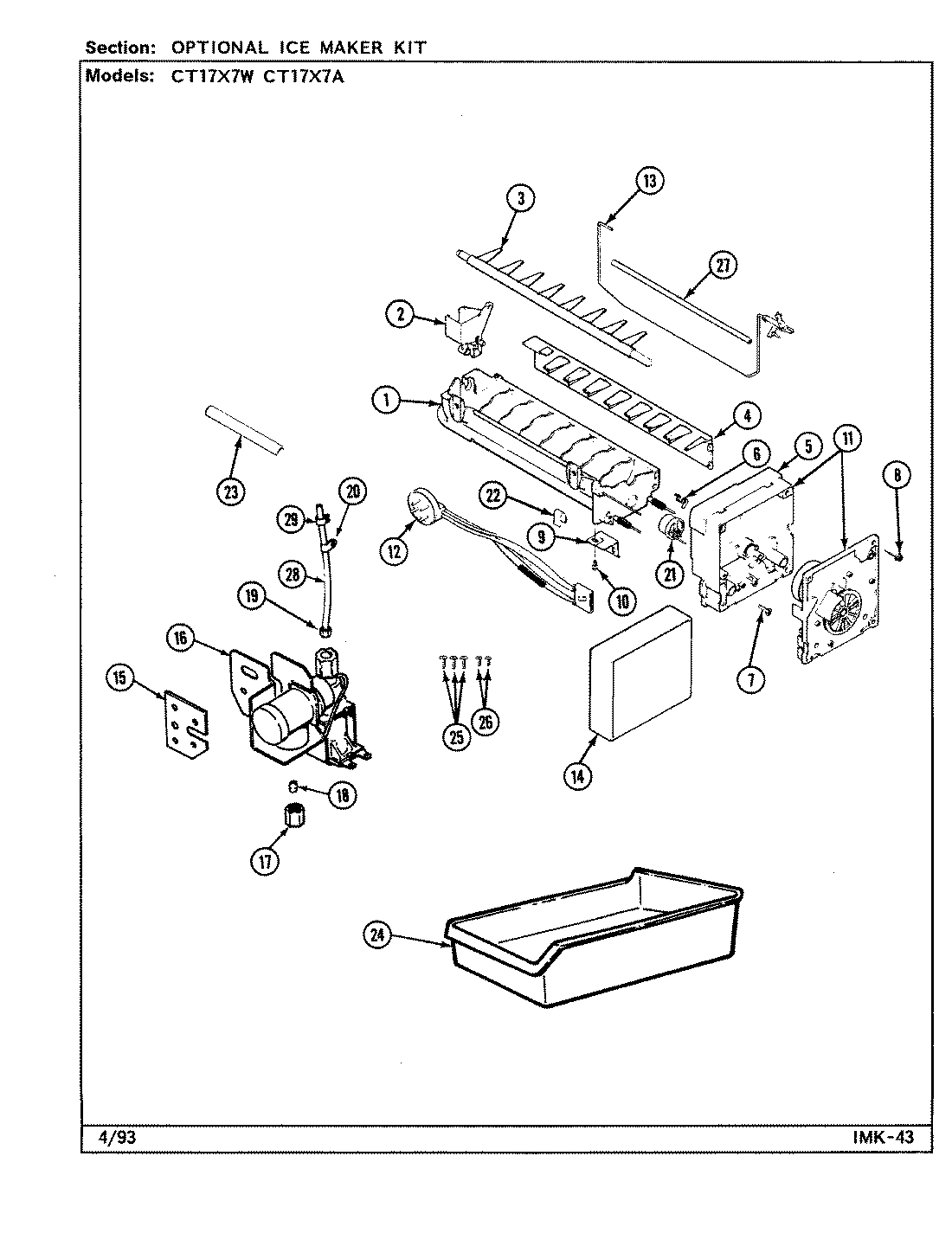 05 - OPTIONAL ICE MAKER KIT