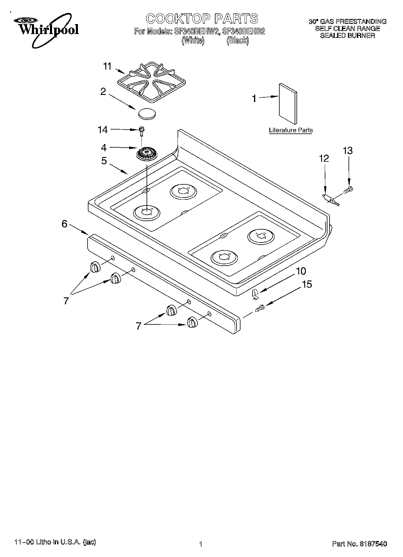 01 - COOKTOP, LITERATURE
