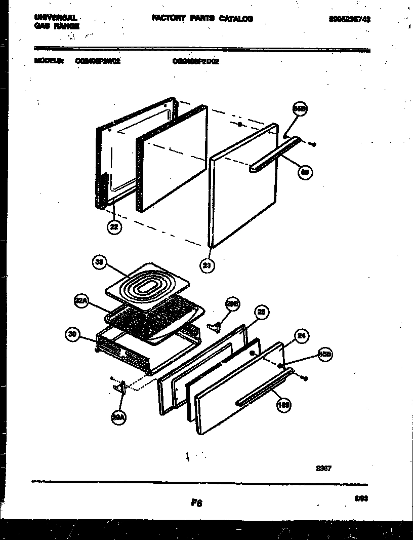 03 - DOOR AND BROILER DRAWER PARTS