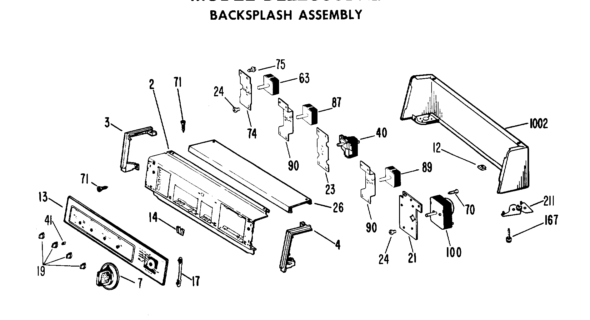 BACKSPLASH ASSEMBLY
