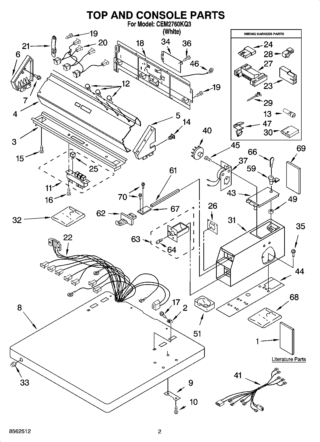 01 - TOP AND CONSOLE PARTS