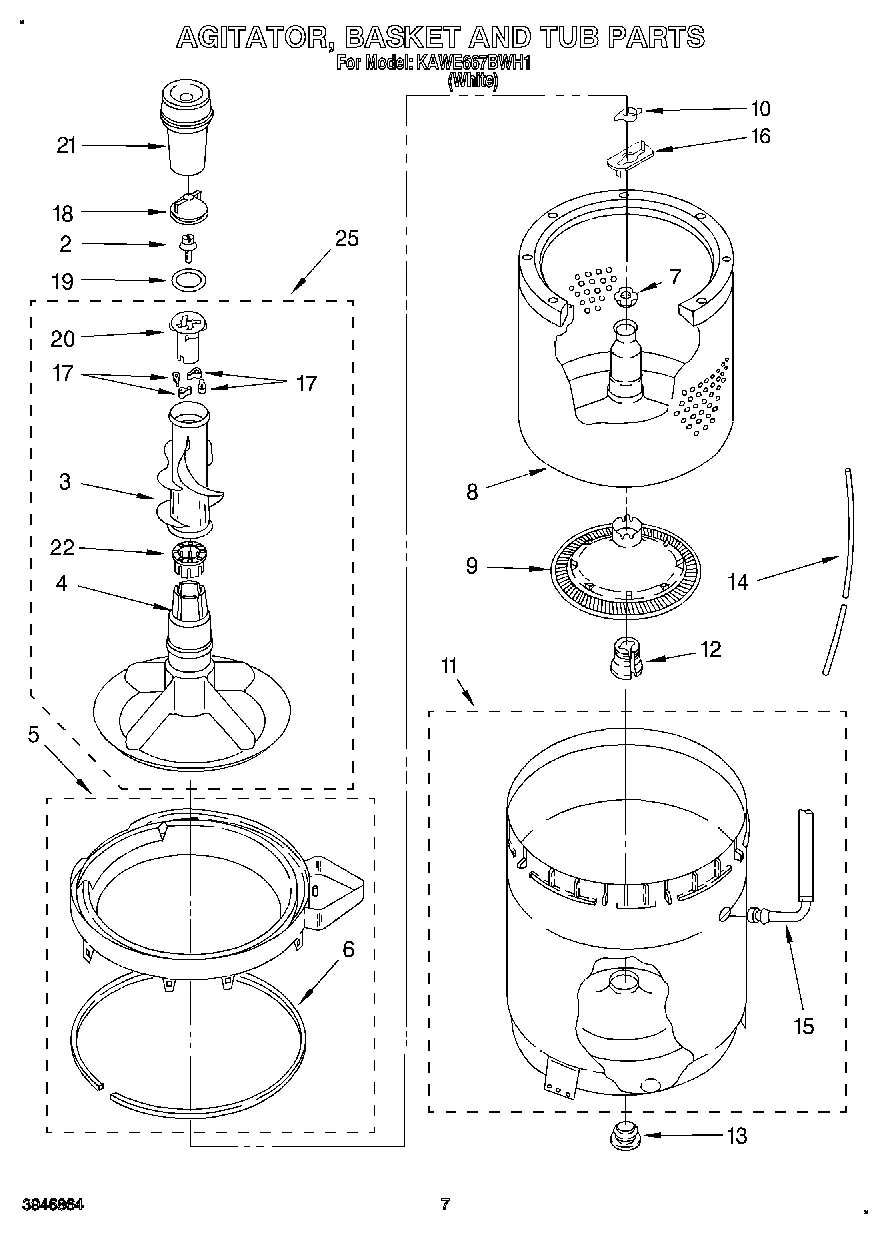 05 - AGITATOR, BASKET AND TUB