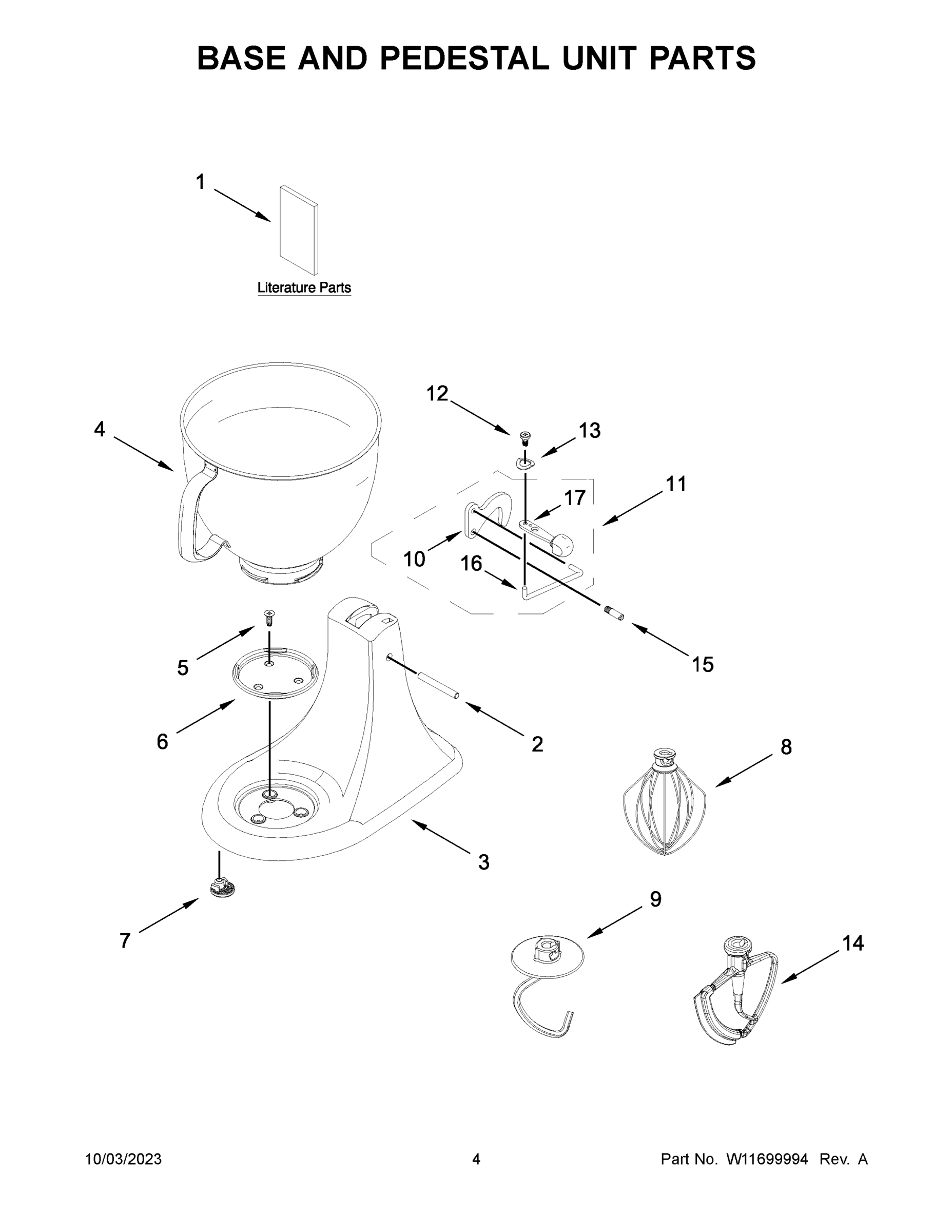 03 - BASE AND PEDESTAL UNIT PARTS