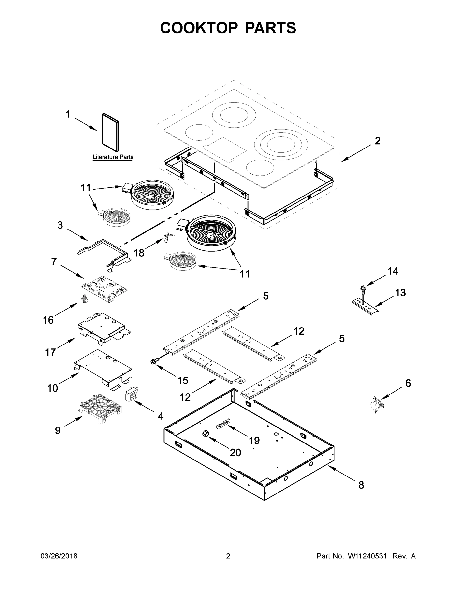 02 - COOKTOP PARTS